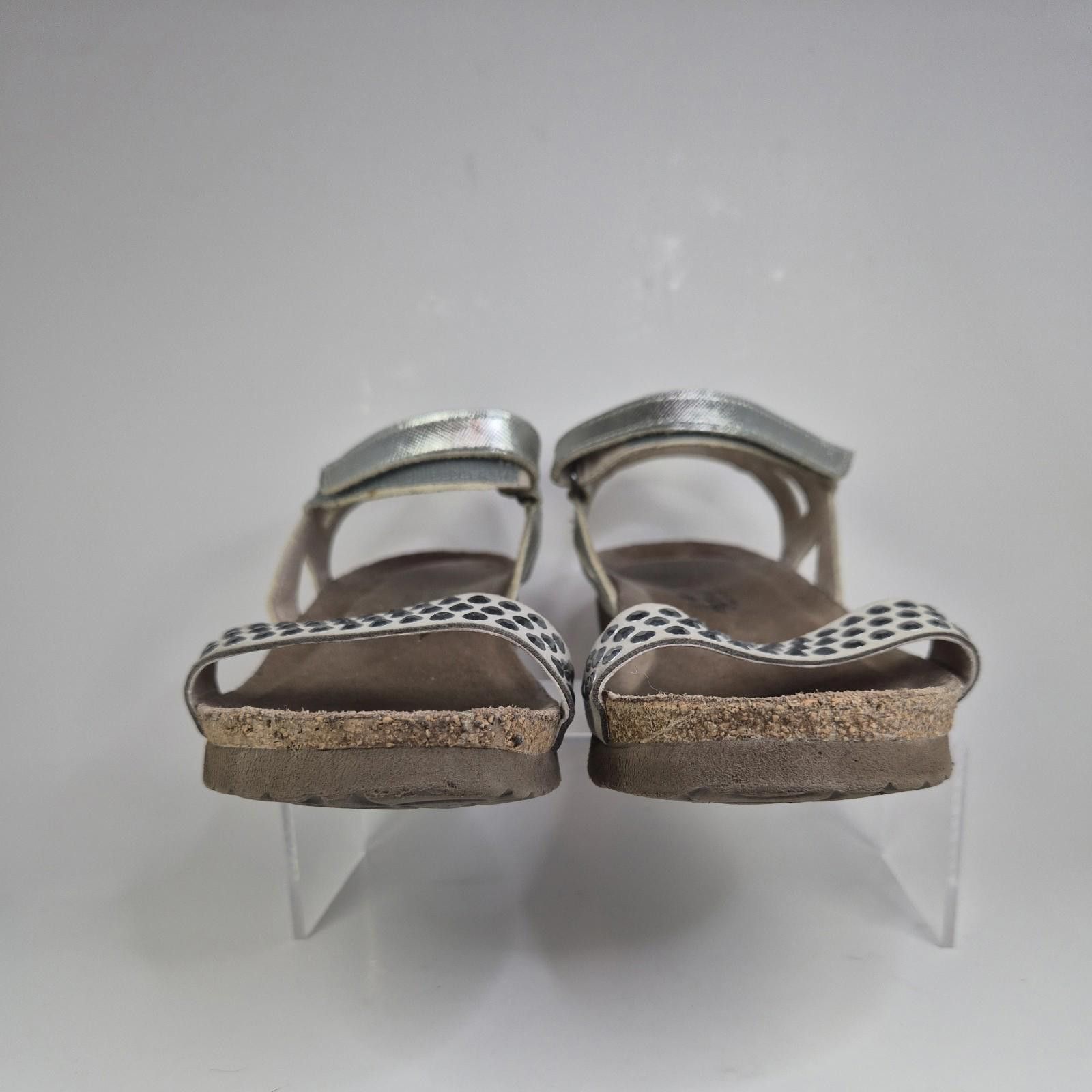 Dries Van Noten NAOT Women Sz9 Hero Strappy Wedge Silver Boho Sandals Size US 9 / IT 39 - 9 Thumbnail