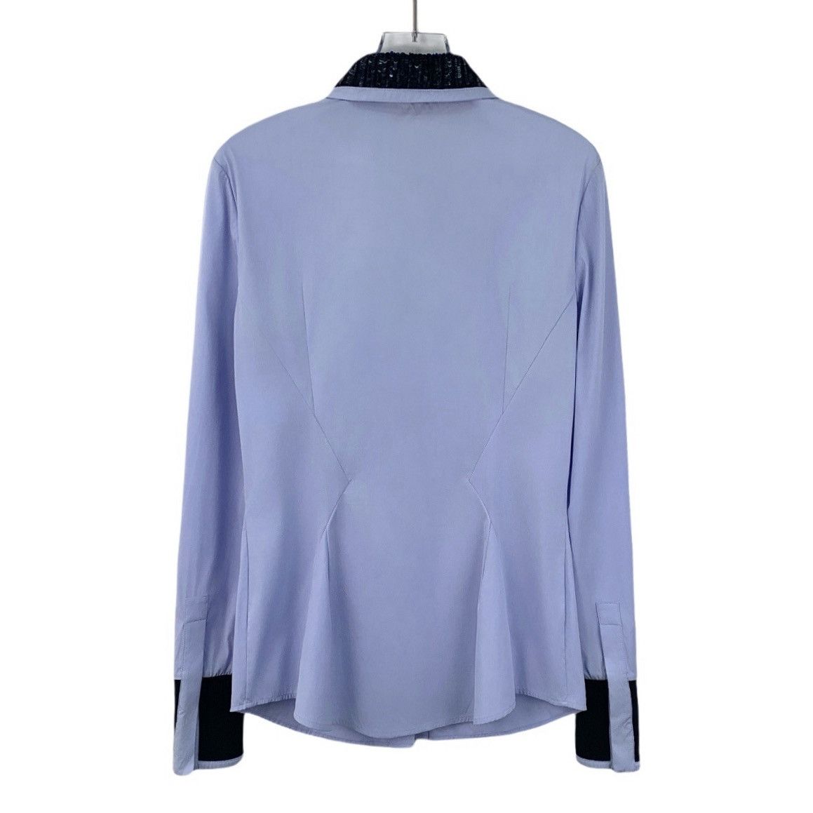 Dior Dior Blue Sequin Decorated Collared Long Sleeve Shirt K26WX Size XS / US 0-2 / IT 36-38 - 2 Thumbnail