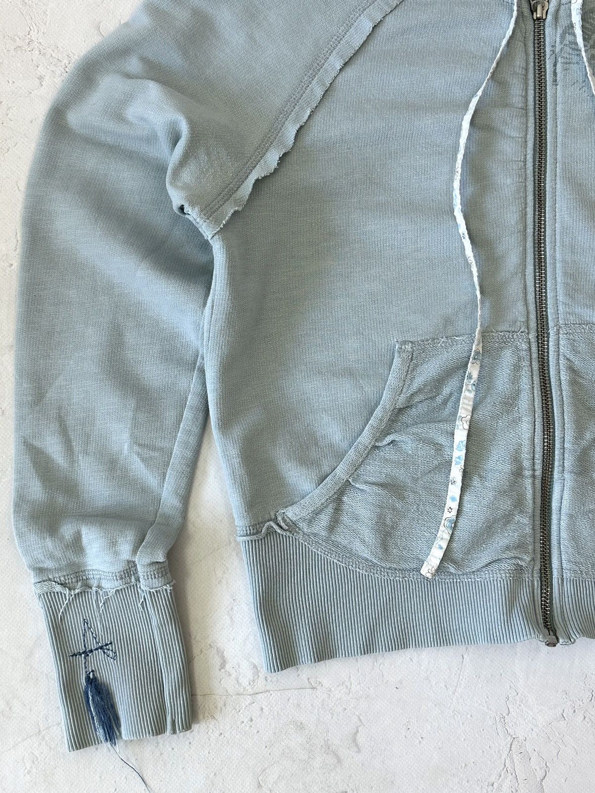 Beauty Beast × If Six Was Nine × Vintage Vintage Angel Distressed Crop Hoodie Size S / US 4 / IT 40 - 4 Thumbnail