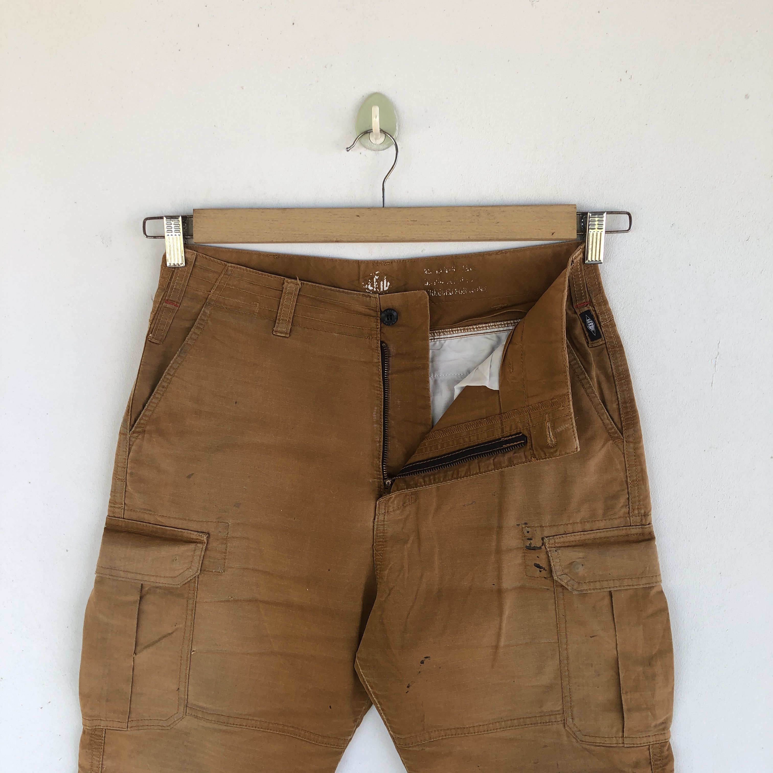 Japanese Brand Vintage Japanese Cargo Pants Multi Pocket Jogger Trousers Size US 30 / EU 46 - 5 Thumbnail
