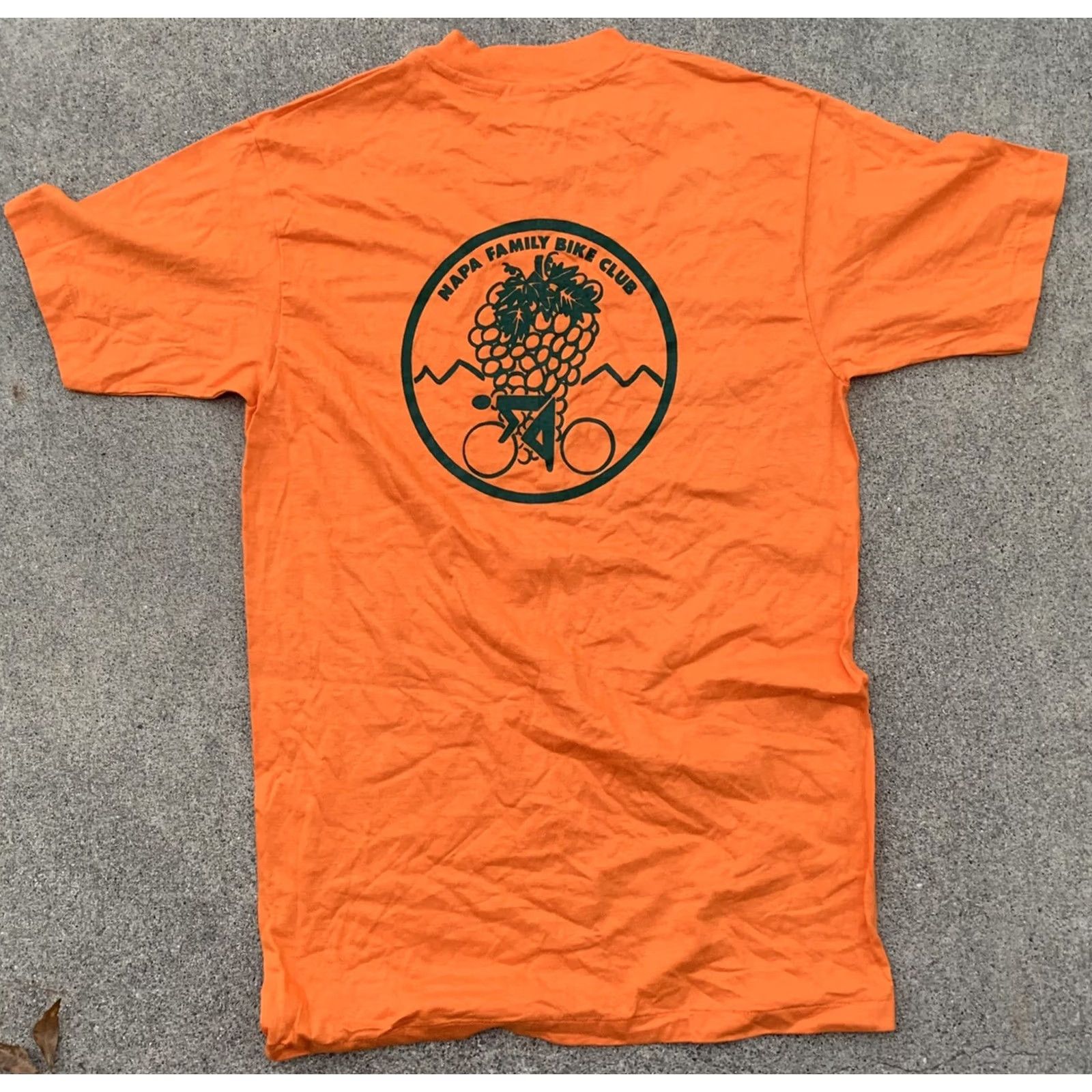 Hanes VINTAGE Hanes Shirt Napa Family Bike Club 1970s M single stitch Orange Mens Size US M / EU 48-50 / 2 - 3 Thumbnail