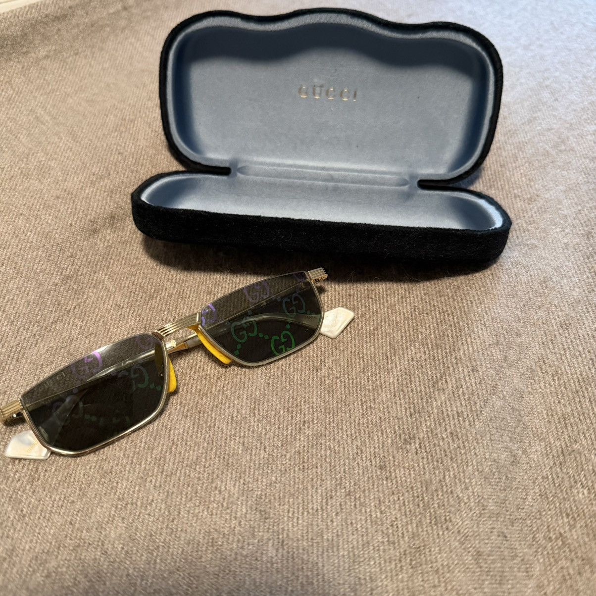 Gucci Gucci Monogram Sunglasses Size ONE SIZE - 2 Thumbnail