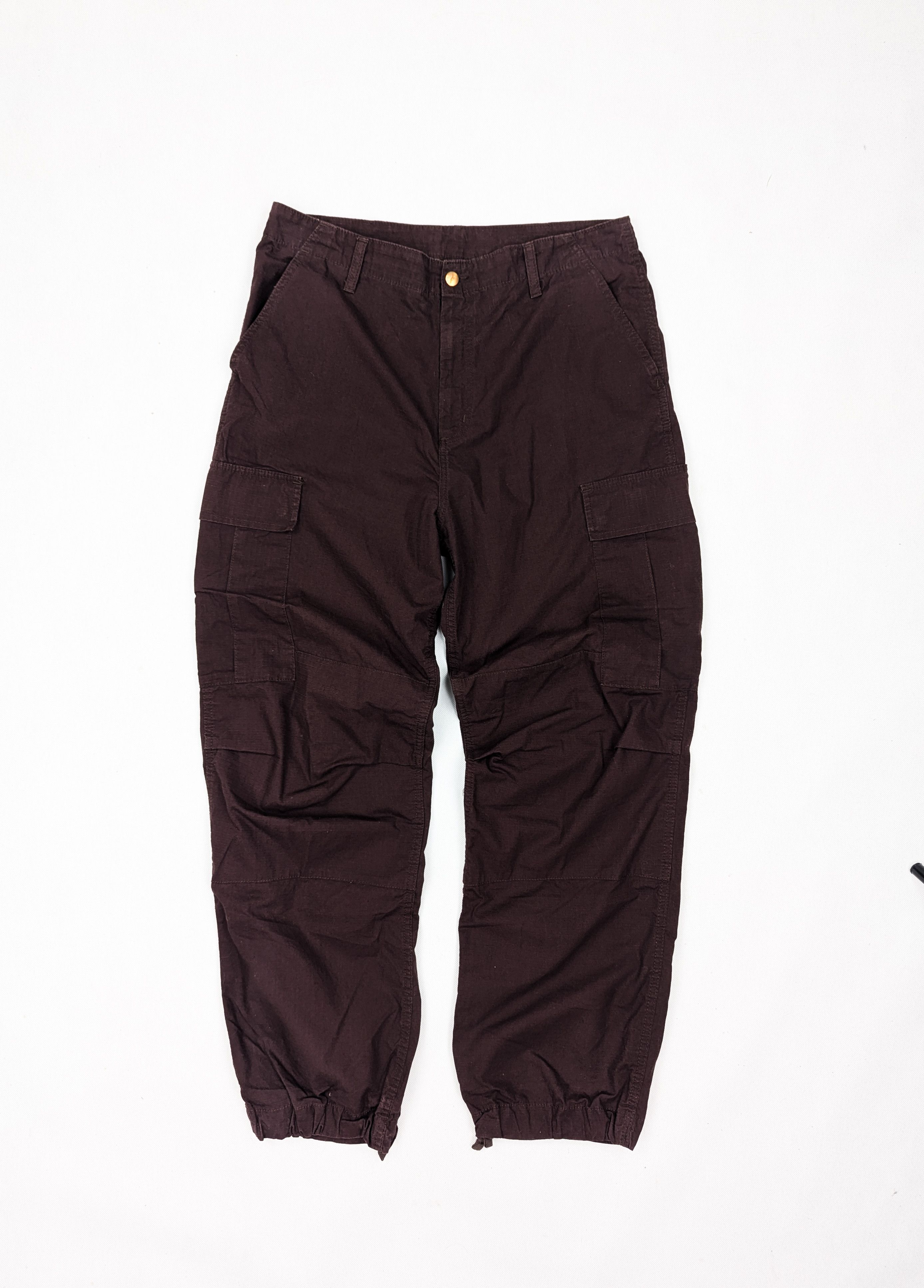 Carhartt Carhartt cargo pant burgundy 33/32 Size US 33 - 2 Thumbnail