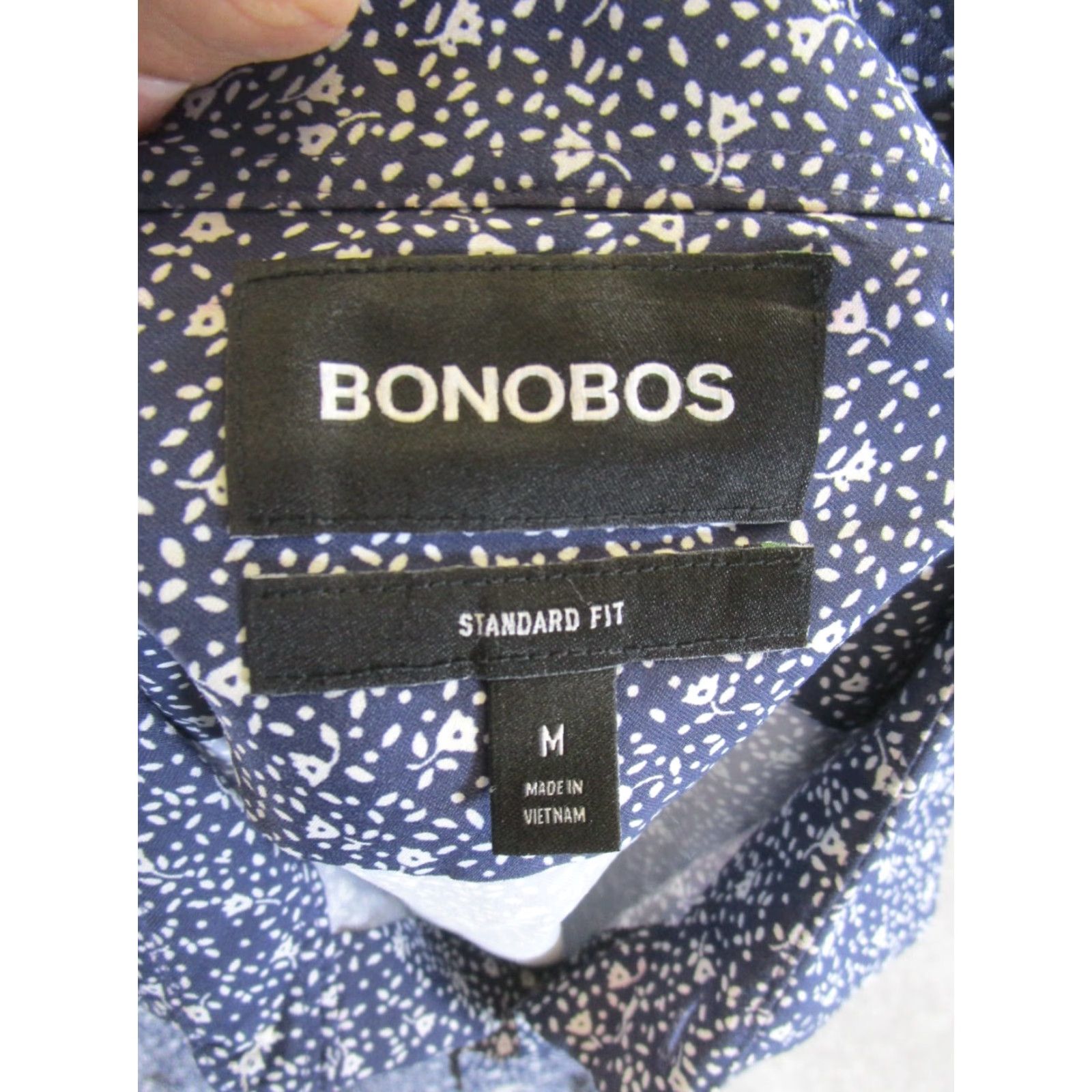 Bonobos Bonobos Shirt Mens Medium Long Sleeve Button Up Blue Floral Size US M / EU 48-50 / 2 - 6 Thumbnail