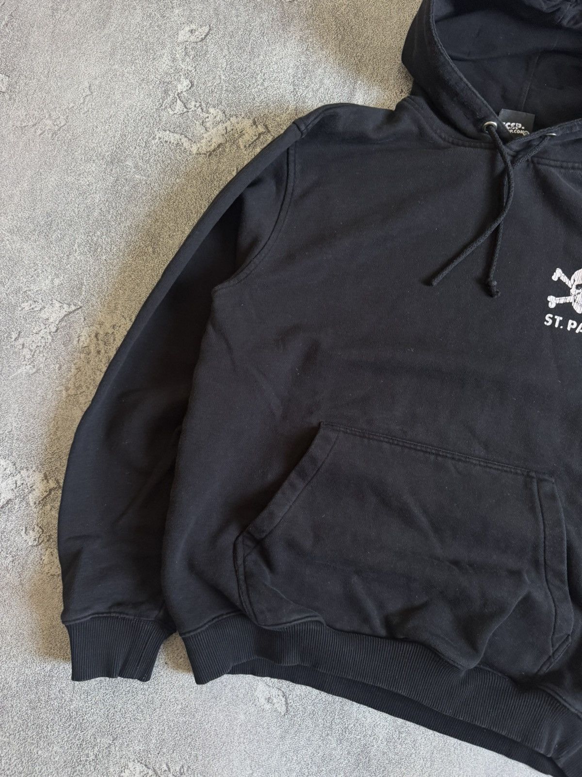 Vintage ST.PAULI RETRO hoodie big logo skeleton 💀 bones jumper Size US L / EU 52-54 / 3 - 12 Thumbnail