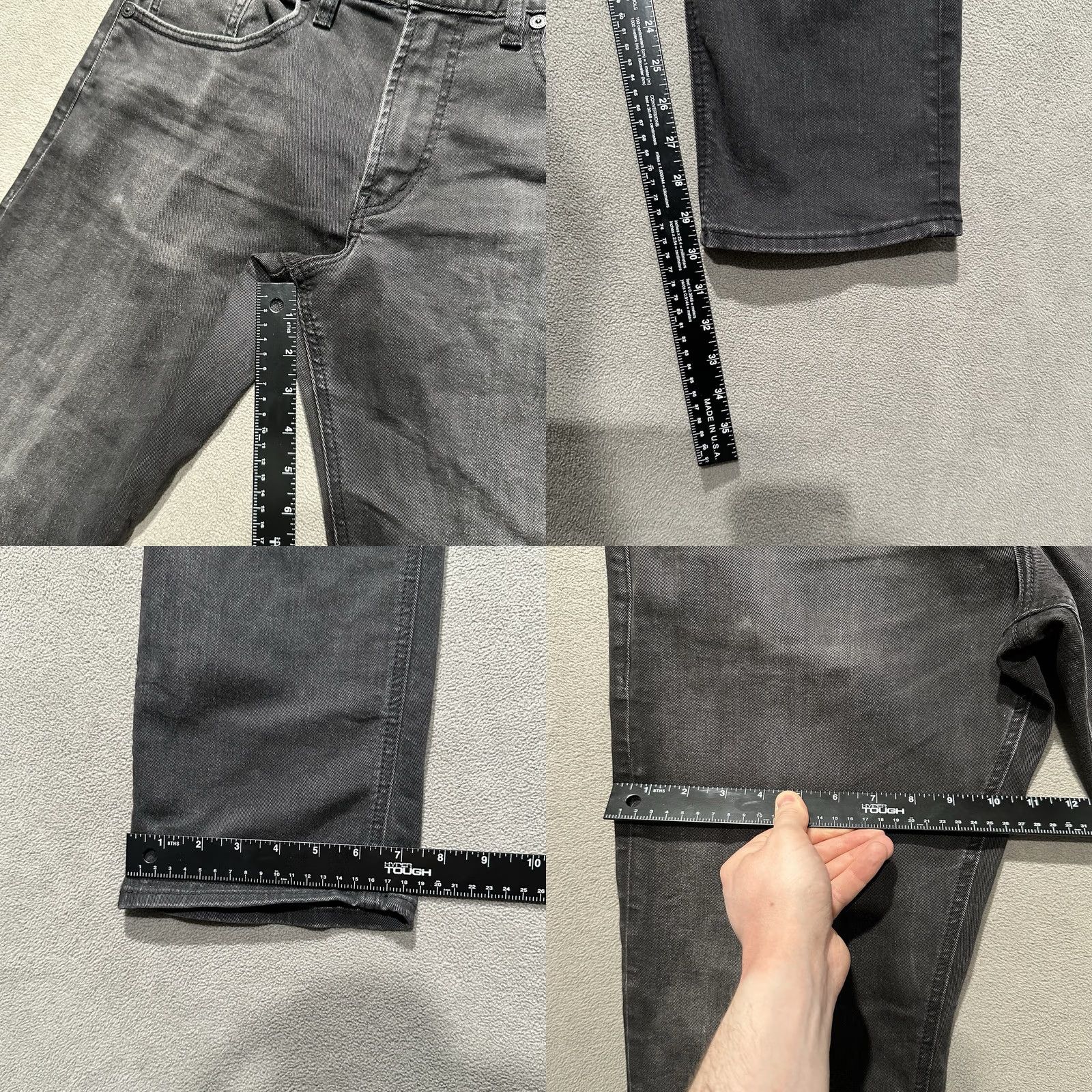 Silver Jeans Co. Silver Jeans Mens Jeans Dark Gray Denim Athletic Fit Tapered Leg 34x30 Size US 34 / EU 50 - 9 Thumbnail