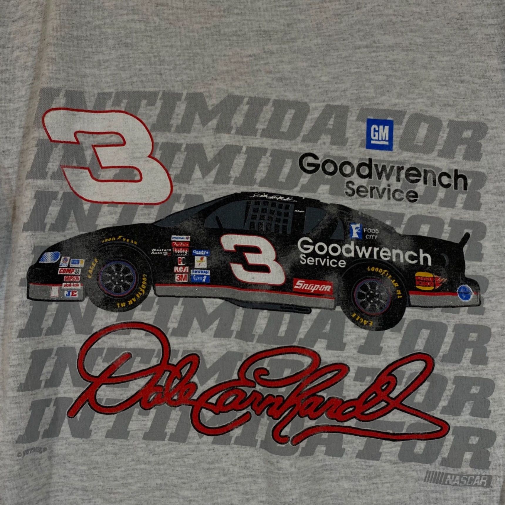 Chase Authentics VINTAGE Dale Earnhardt Shirt Mens M Gray Nascar Short Sleeve 1990s #3 Logo Cotton T-Shirt Size US M / EU 48-50 / 2 - 2 Thumbnail