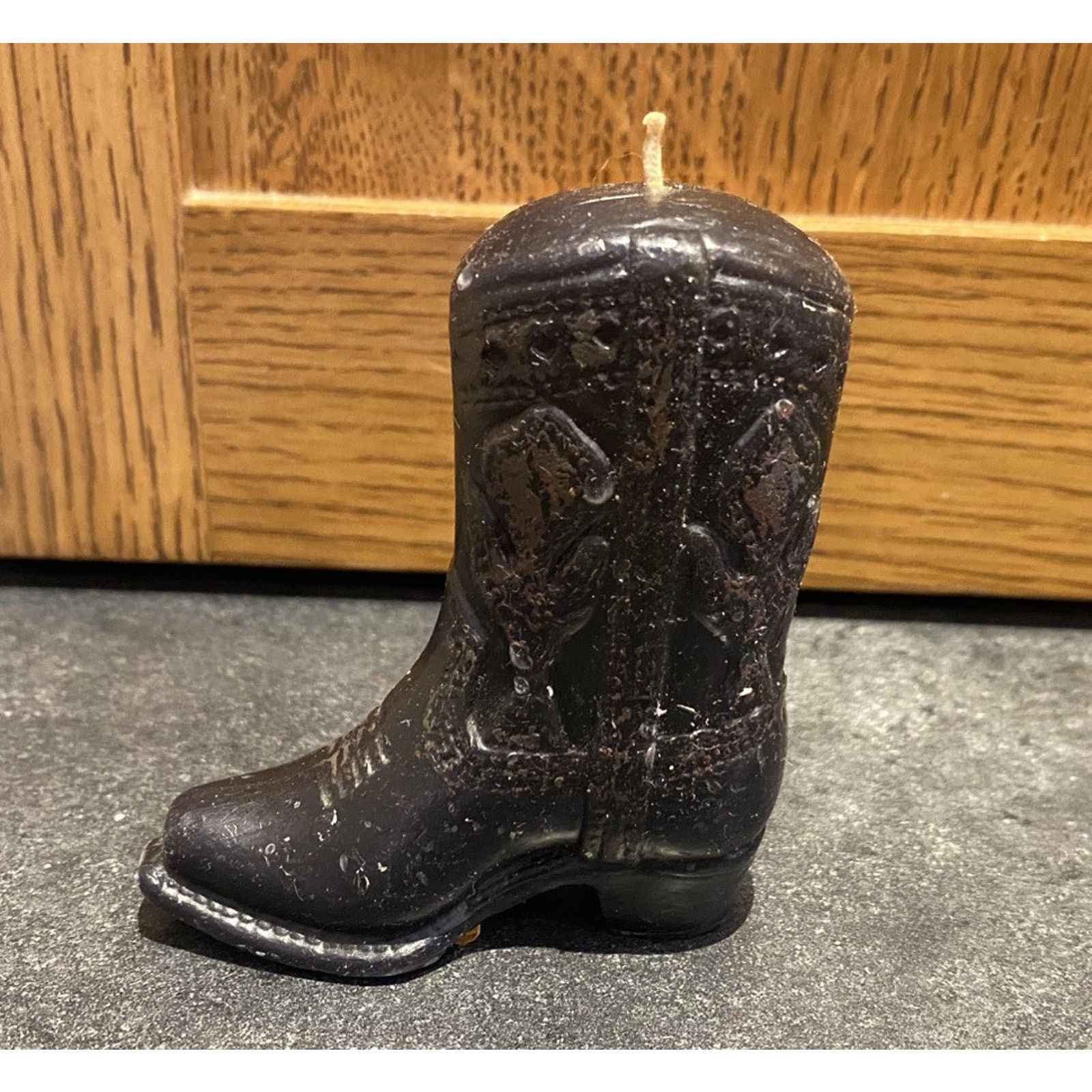 Matte Finish Cowboy Boot Candle