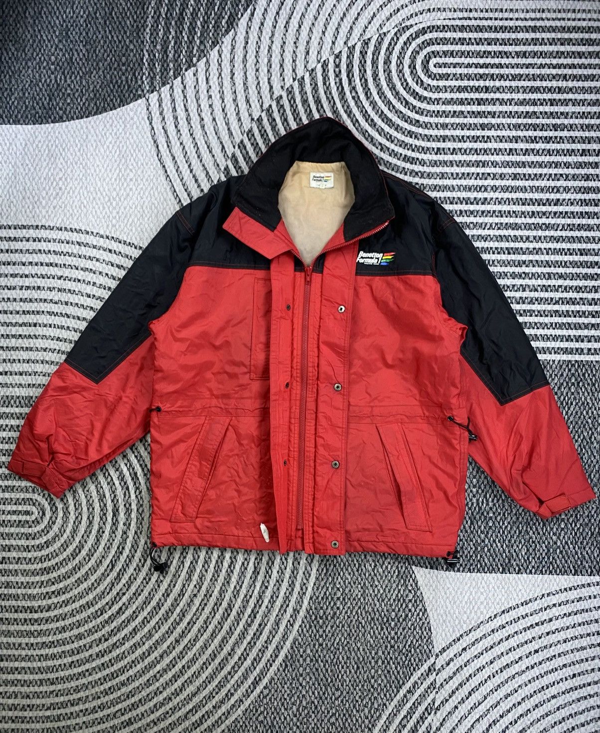 Benetton Vintage Benetton Formula 1 Racing Team Zipper Jacket Size US L / EU 52-54 / 3 - 6 Thumbnail