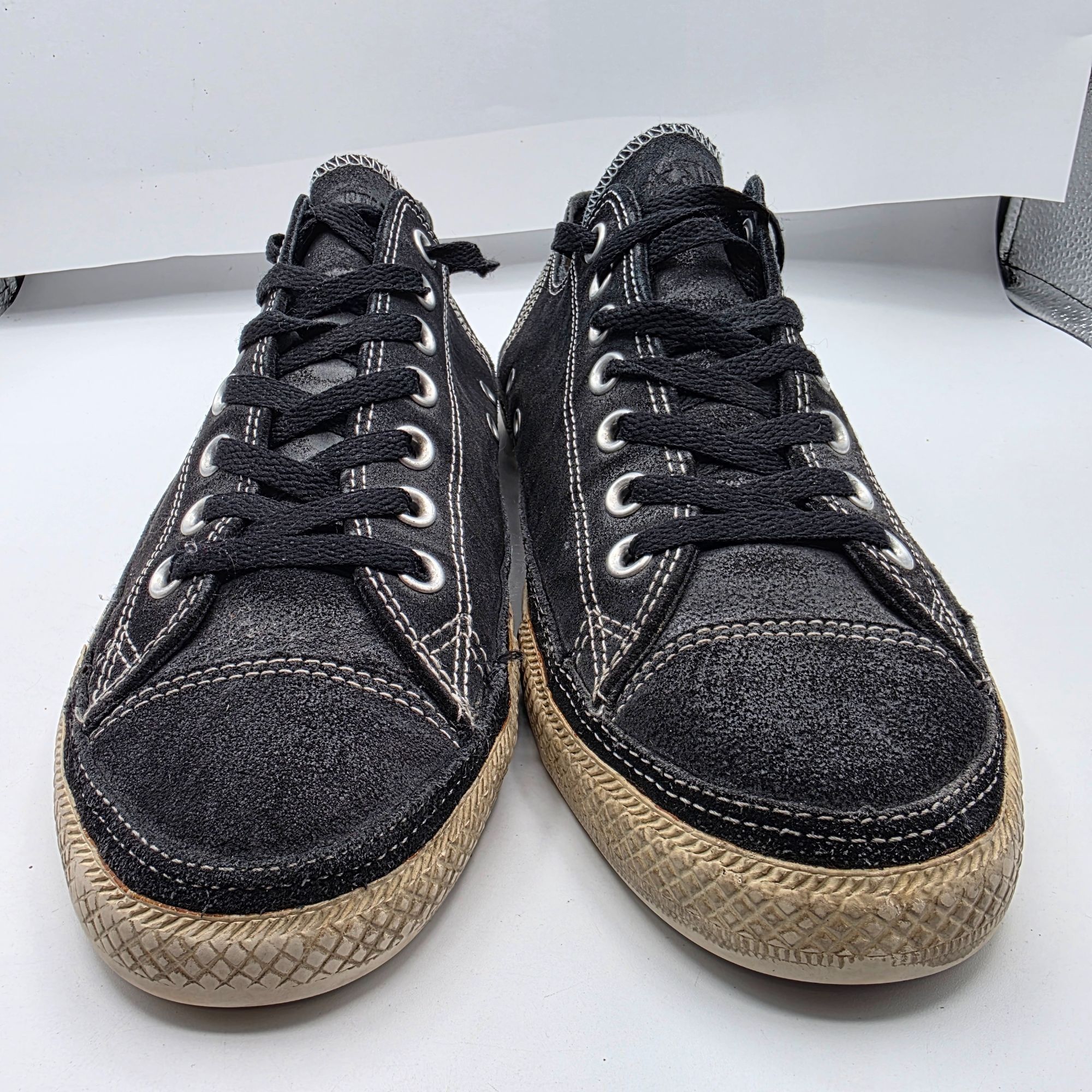 Converse Converse All Star Mens Low Top Sneakers Mens 9 Black Leather Size US 9 / EU 42 - 12 Thumbnail