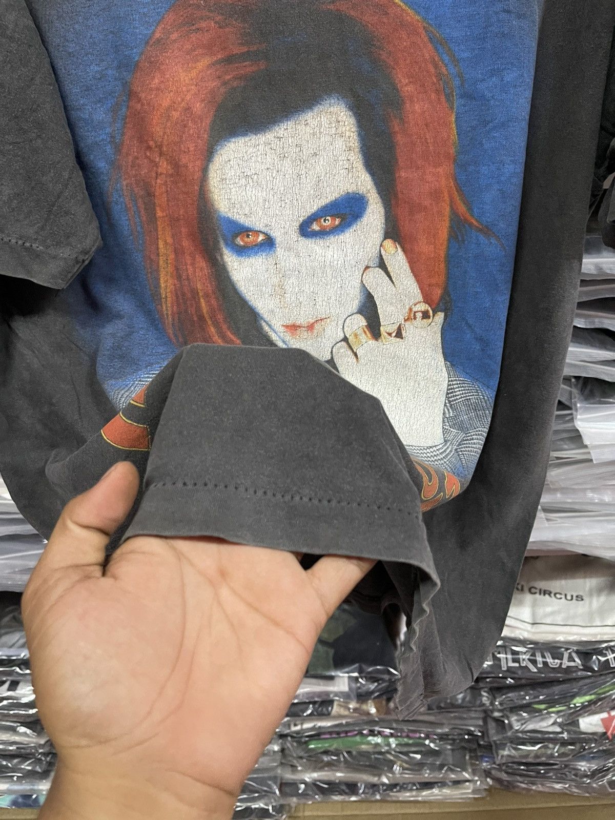 Vintage Vintage Faded Marilyn Manson Very Rare🔥🔥🔥 Size US L / EU 52-54 / 3 - 10 Thumbnail
