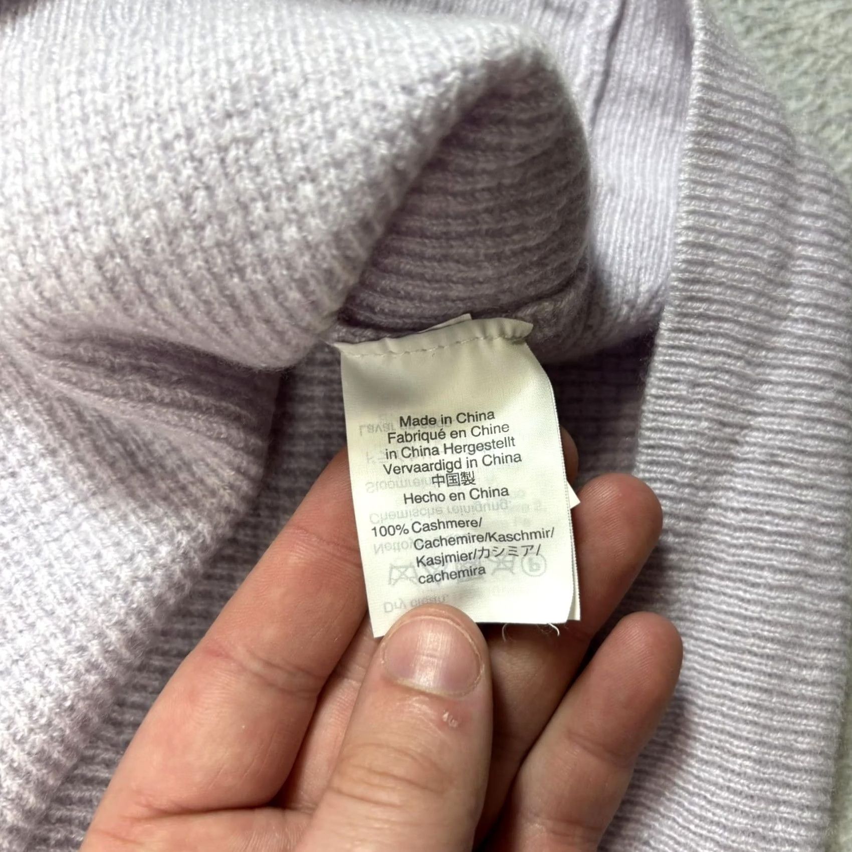 Madewell Madewell Sweater Women M Purple Waffle Knit Cashmere Crew Neck Long Sleeve Solid All Seasons Casual Vintage: No Size M / US 6-8 / IT 42-44 - 4 Thumbnail