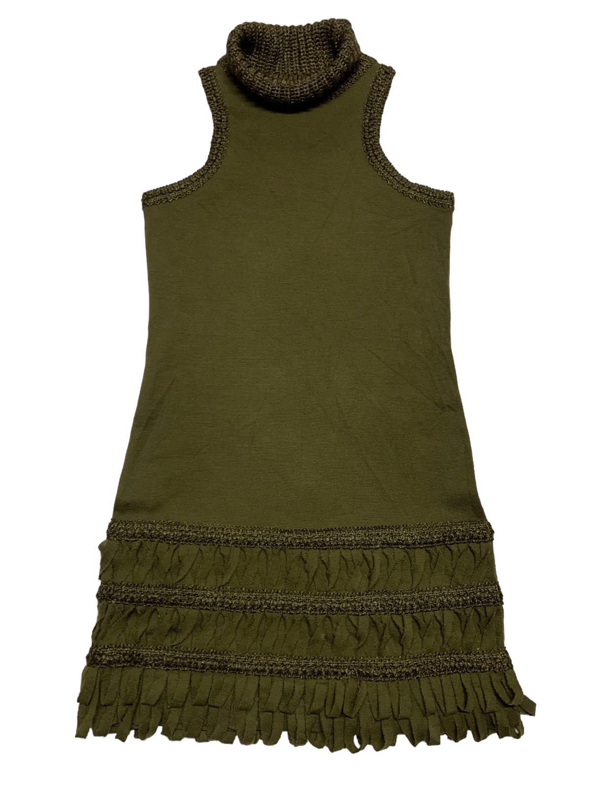 Ermanno Scervino × Vintage Ermanna scervino green body fitting dress size S-M Size ONE SIZE - 1 Thumbnail