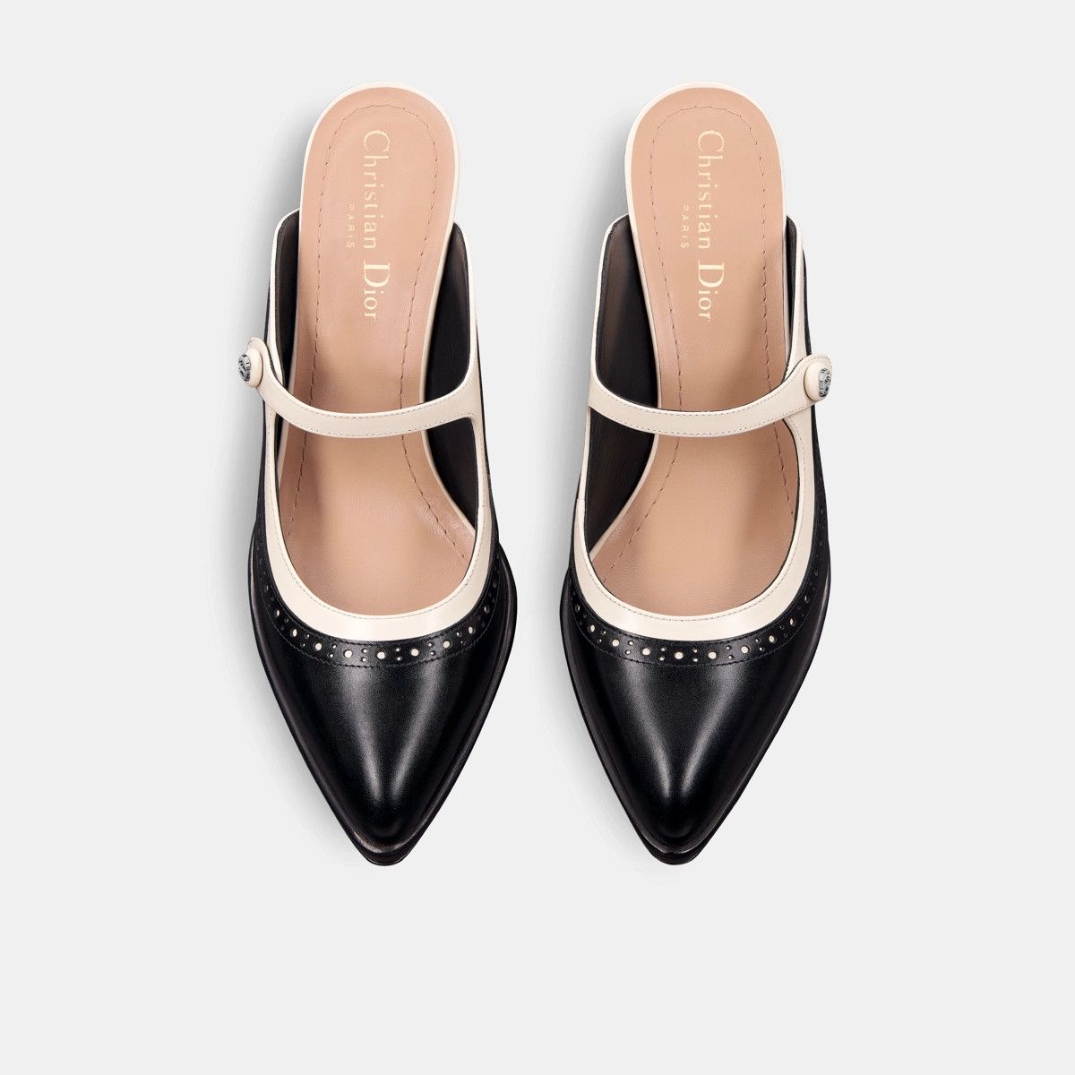 Dior o1bcso1str0225 Spectadior Heeled Mule in Black/White Size US 5 / IT 35 - 4 Thumbnail