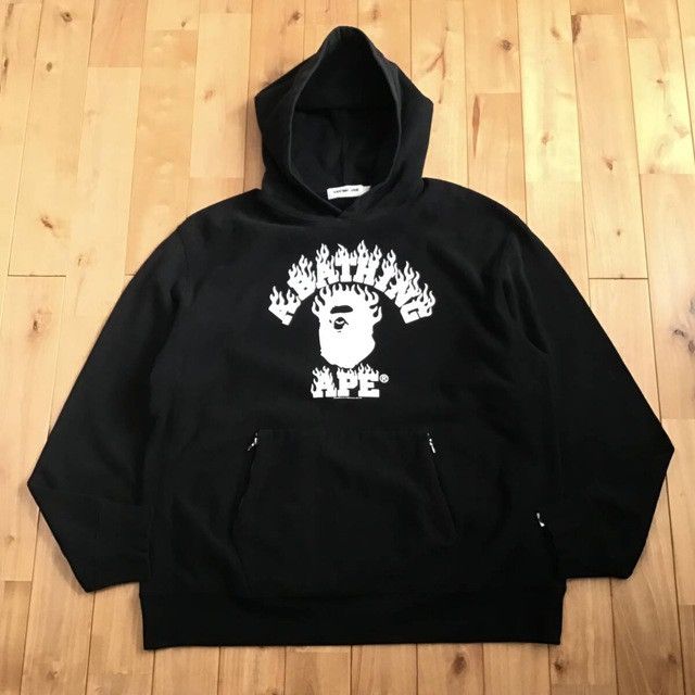 Bape BAPE Fire College Logo Pullover Hoodie a bathing ape NIGO Size US XL / EU 56 / 4 - 1 Thumbnail
