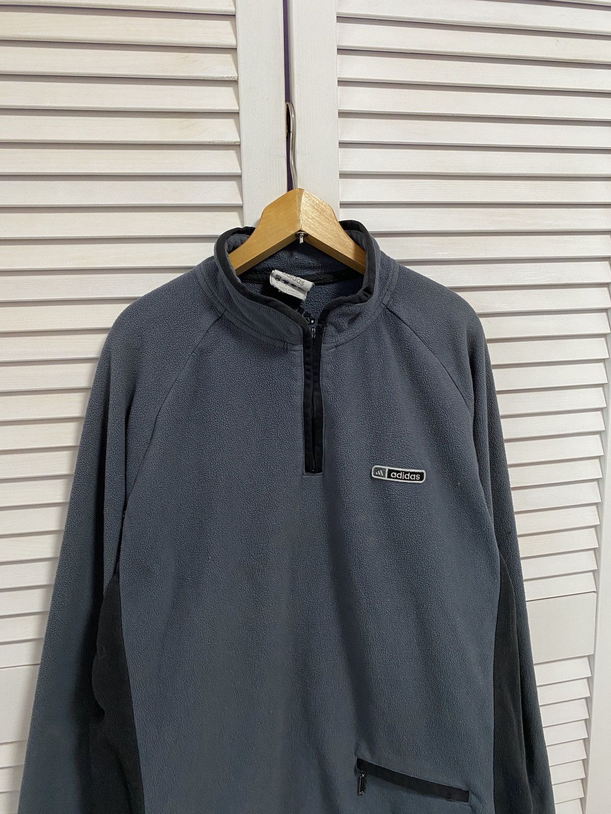 Adidas × Vintage 📽️ Vintage 80s Adidas 1/4 zip sweatshirt oversize Streetwear Size US S / EU 44-46 / 1 - 2 Thumbnail