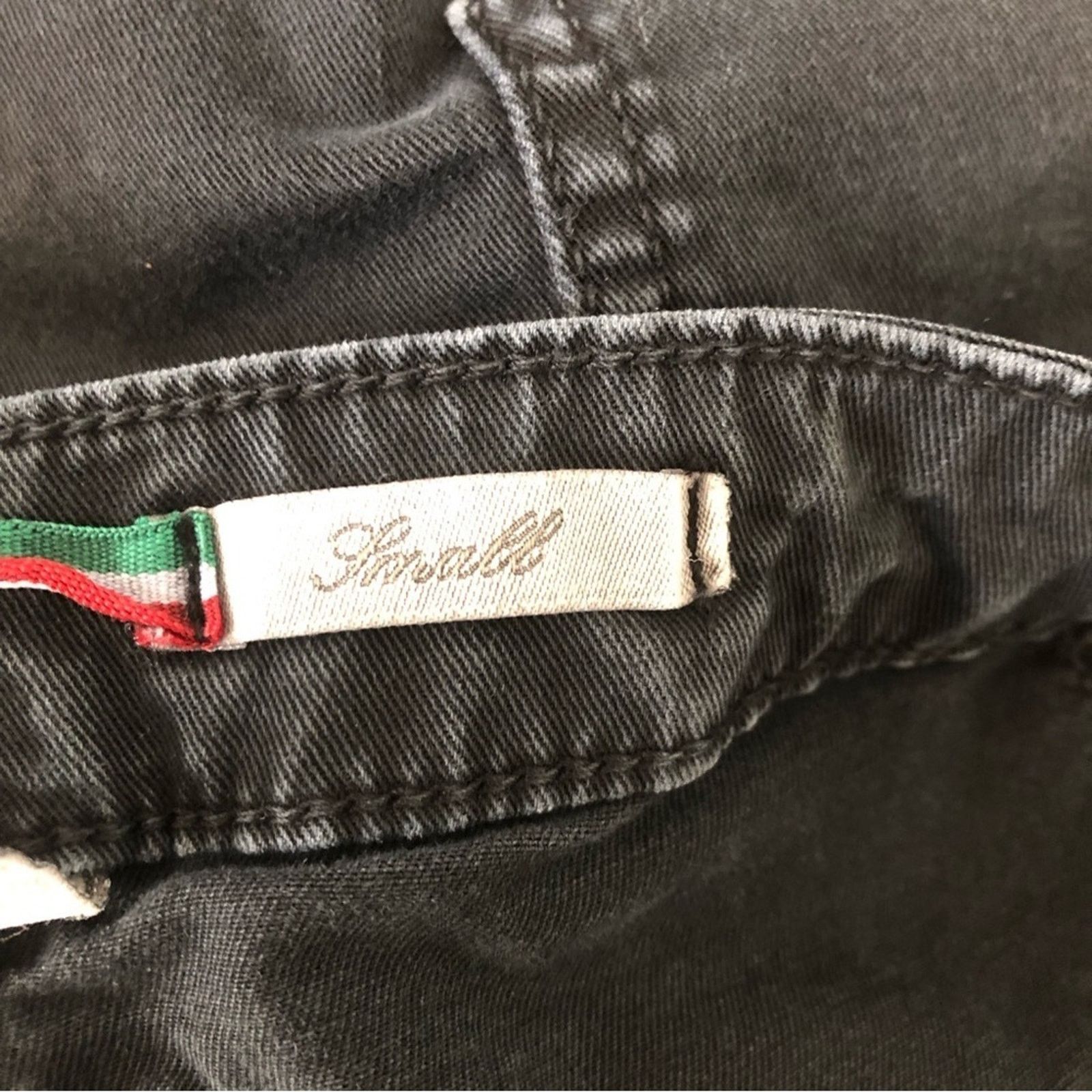 Other Please Made in Italy Black Denim Straight Leg Mid Rise Jeans Size 27" / US 4 / IT 40 - 14 Thumbnail