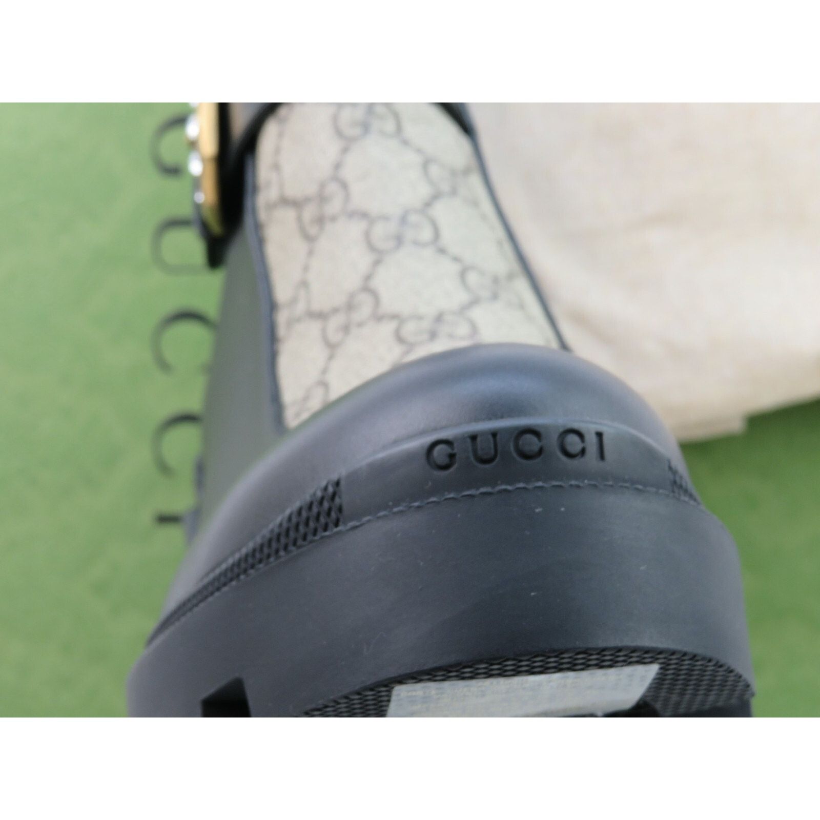 Gucci GUCCI SUPREME KENSINGTON LEATHER CRYSTALS BUCKLE BOOTS 39.5 Size US 9.5 / IT 39.5 - 7 Thumbnail