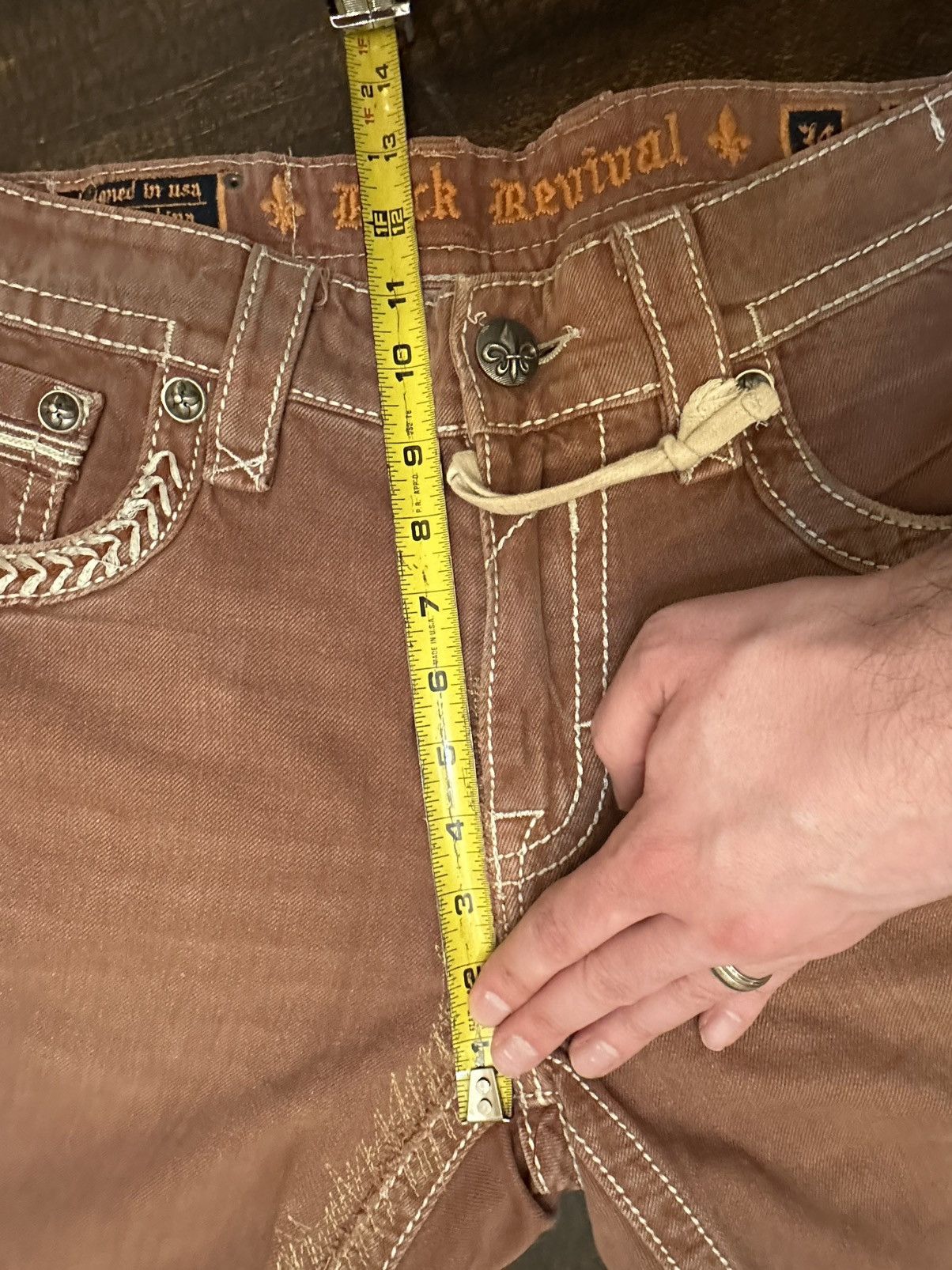 Rock Revival Rock Revival Sebastian Straight Men’s Jeans-Tailored-34x24 Size US 34 / EU 50 - 7 Thumbnail