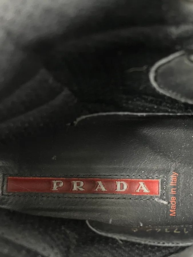 Prada 2000s Prada Pony Hair Leather Black High Shoes Size US 8.5 / EU 41-42 - 11 Thumbnail