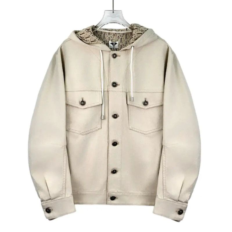 Dior Dior Women's Cream Hooded Jacket 0089 Size S / US 4 / IT 40 - 1 Thumbnail