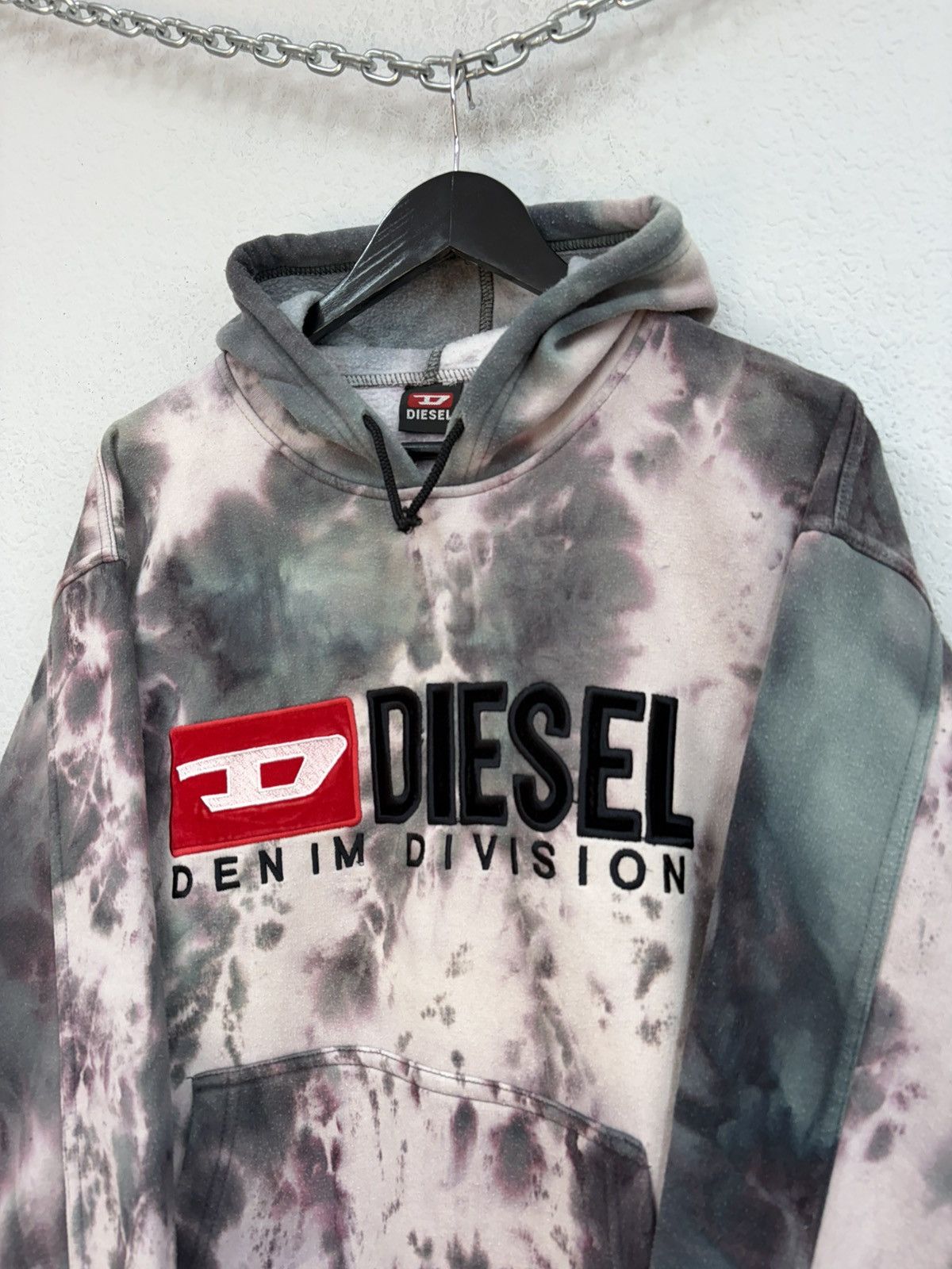 Diesel Diesel Denim Division Tie Dye Hoodie Y2K Archive Streetwear Size US L / EU 52-54 / 3 - 3 Thumbnail