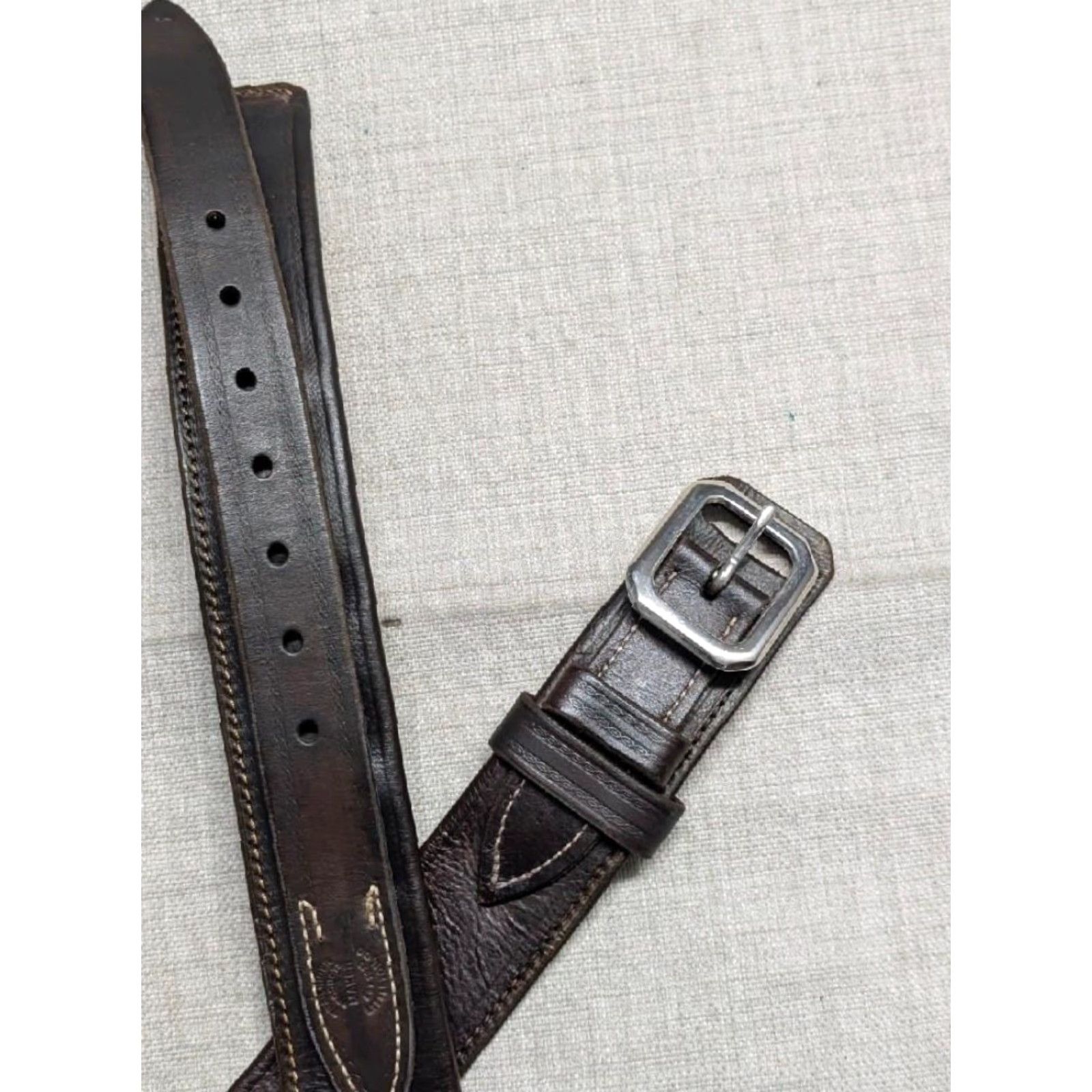 Vintage VINTAGE western belt belt brown leather cowhide Trailrider 38/40 Ranger Shotgun Cartridge Belt Mens Size 38 - 7 Thumbnail