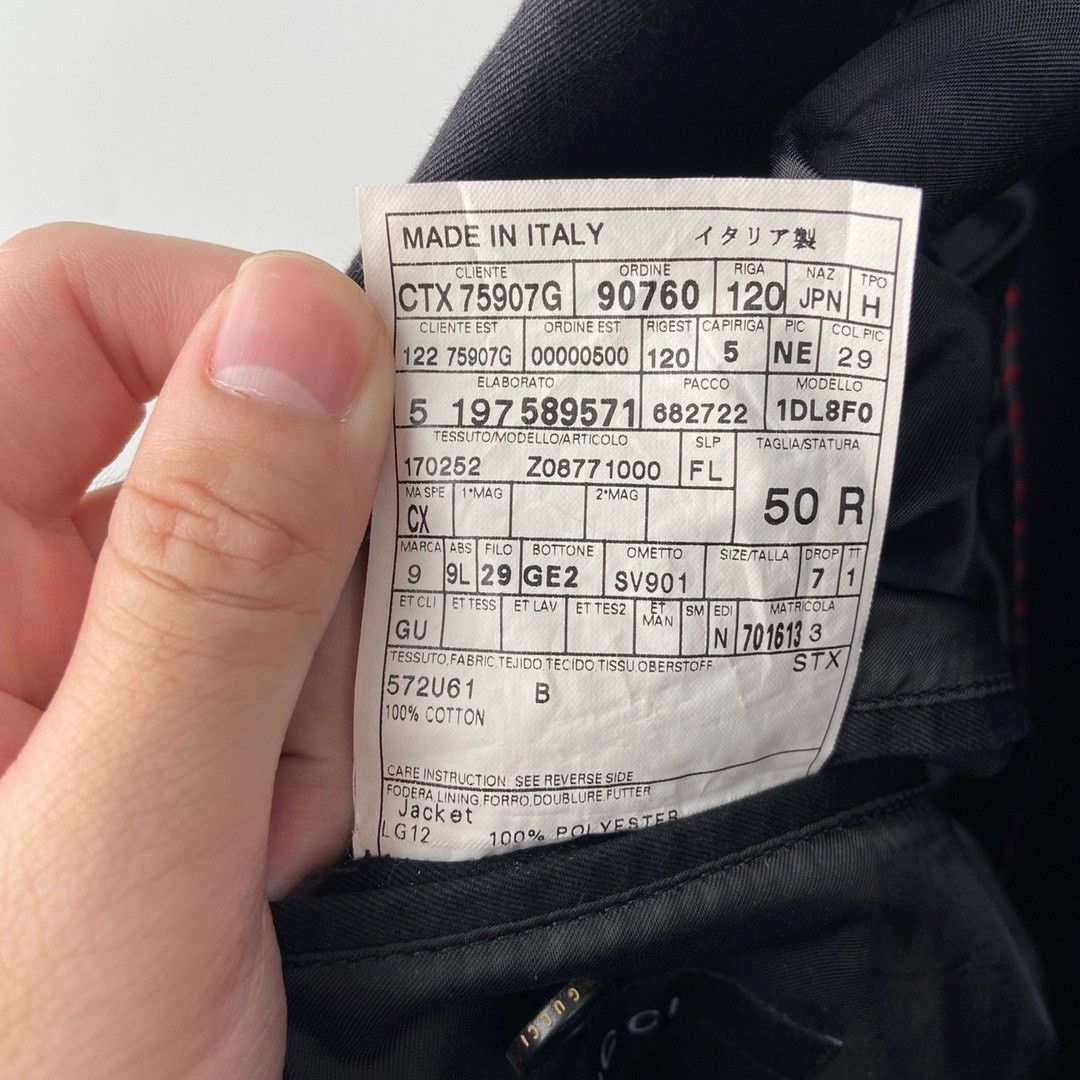 Gucci Gucci customized black suit jacket Size US M / EU 48-50 / 2 - 4 Thumbnail