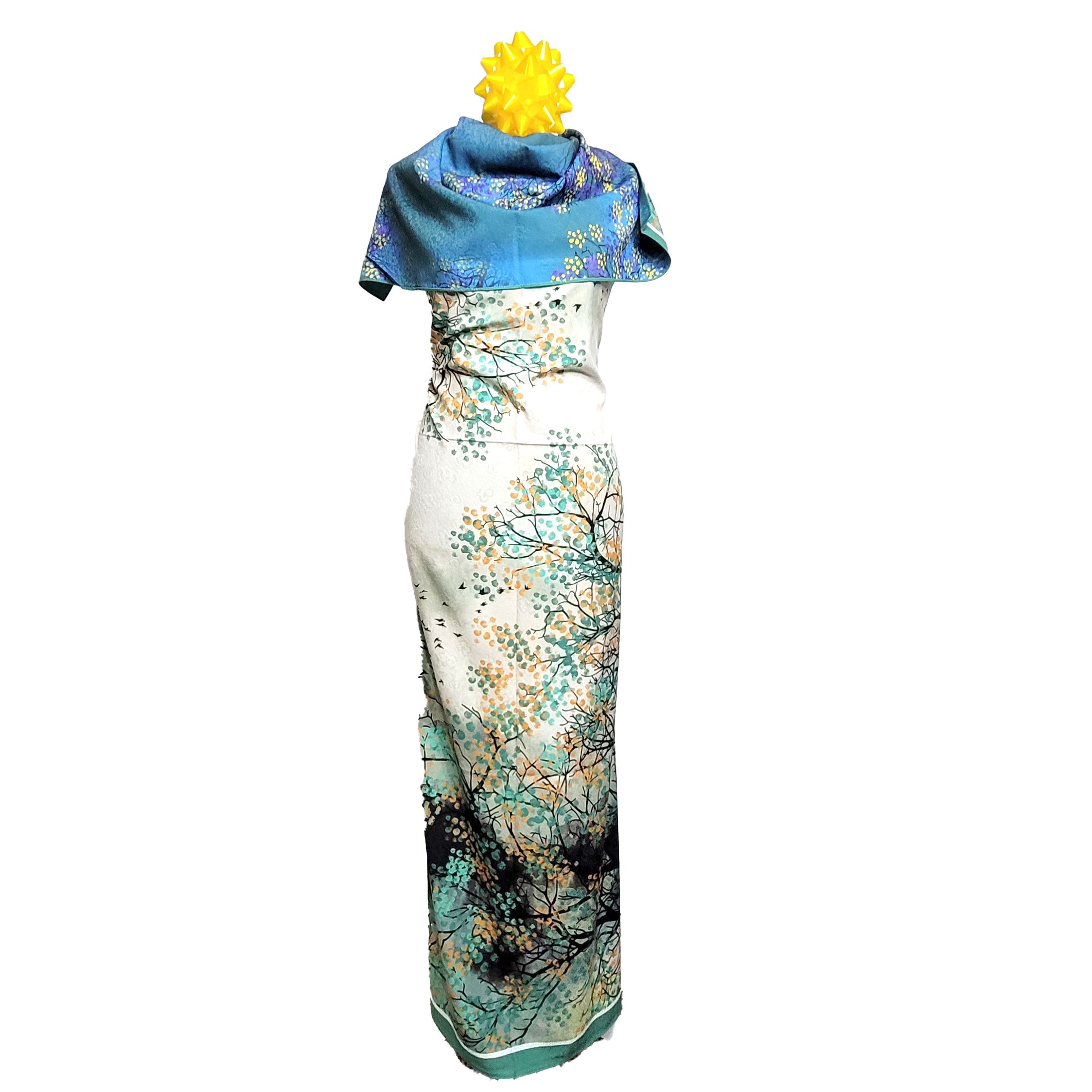 Other Double-Sided Silk Scarf 27"x70" Long Rectangle 3309 Size ONE SIZE - 2 Thumbnail
