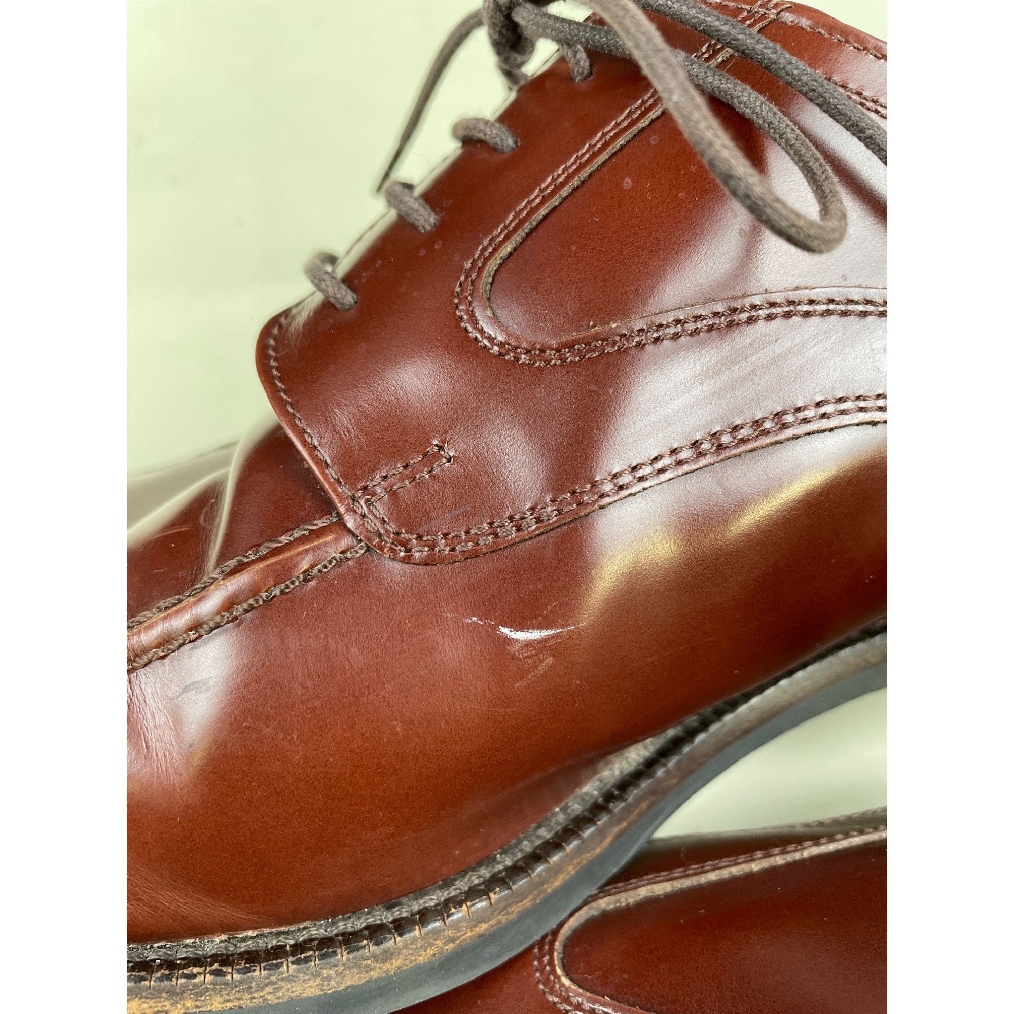Johnston & Murphy Johnston & Murphy Men's Brown Leather Shoes/ Oxford Lace up Size US 10.5 / EU 43-44 - 11 Thumbnail