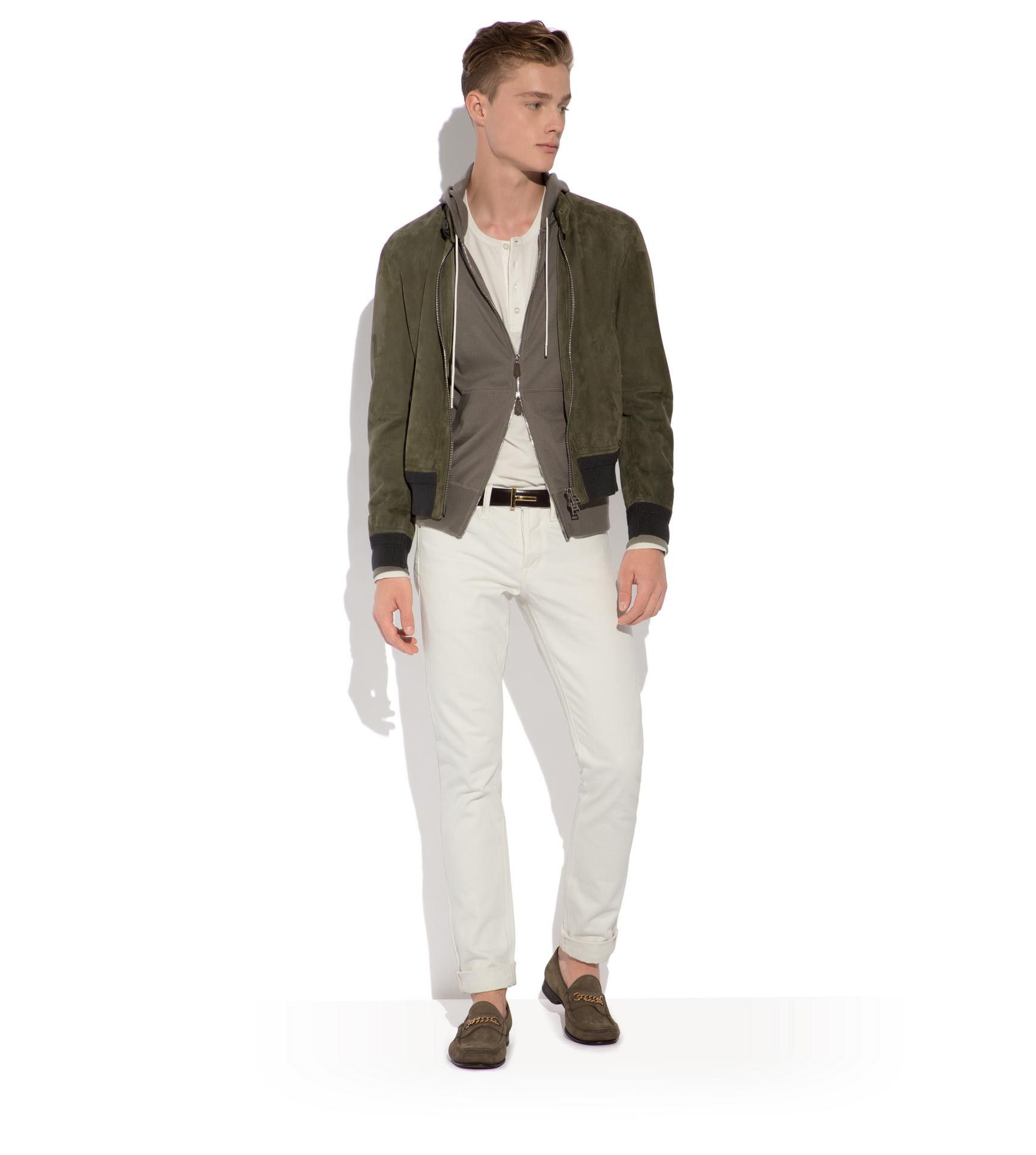 Tom Ford Coveted Rare $6,300 w/tax TOM FORD Green Suede Jacket Size US L / EU 52-54 / 3 - 2 Thumbnail