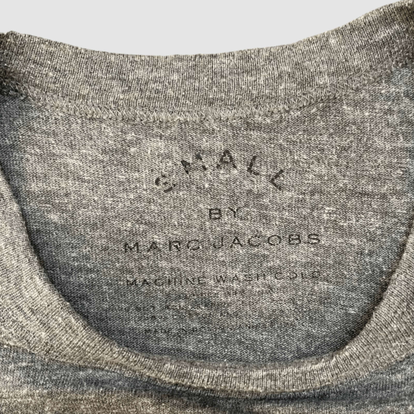 Marc Jacobs Marc Jacobs Gray Rayon Blend Graphic T Shirt Size US S / EU 44-46 / 1 - 4 Thumbnail