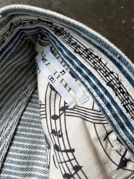 Number (N)ine Number (N)ine 2007 Striped Washed Denim Jeans Size US 41 - 8 Thumbnail