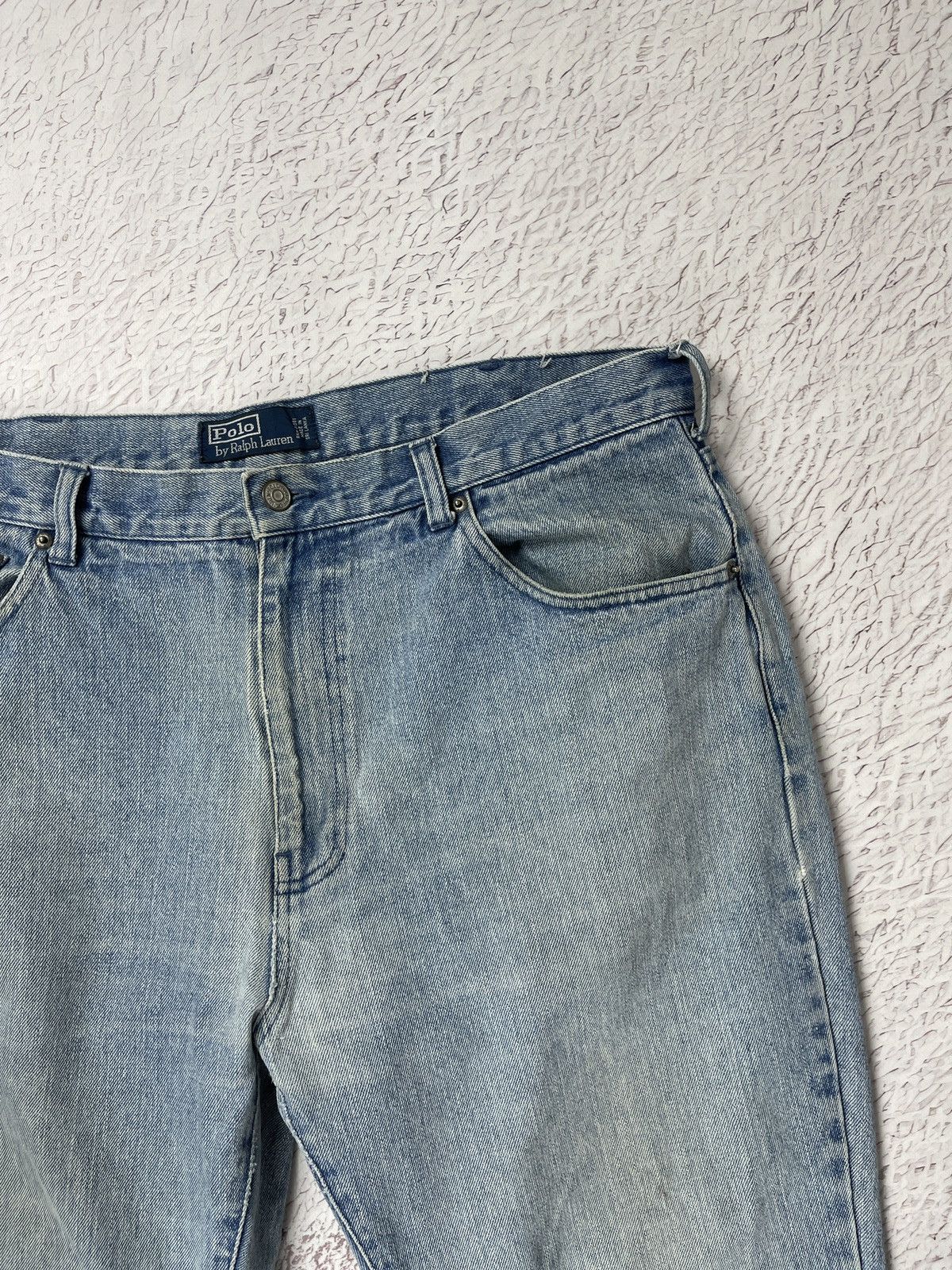 Polo Ralph Lauren Polo Ralph Lauren vintage blue faded distressed jeans denim Size US 36 / EU 52 - 9 Thumbnail