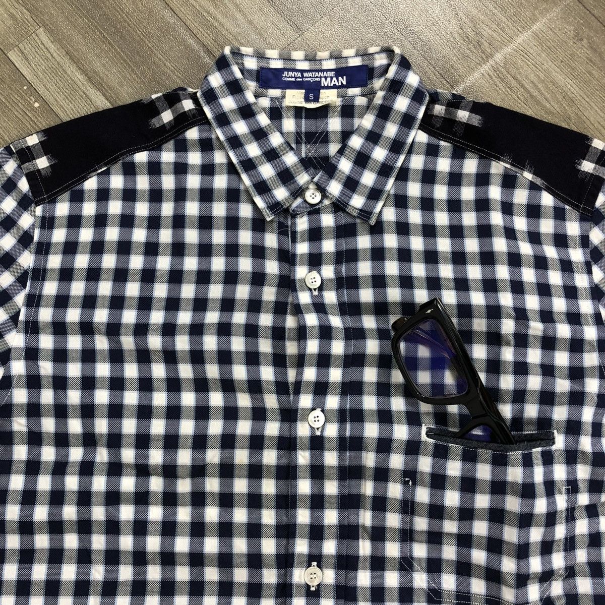 Comme des Garcons Homme 🇯🇵 SS15 Junya Watanabe Comme des Garcons Man Plaid Shirt CDG Size US S / EU 44-46 / 1 - 4 Thumbnail
