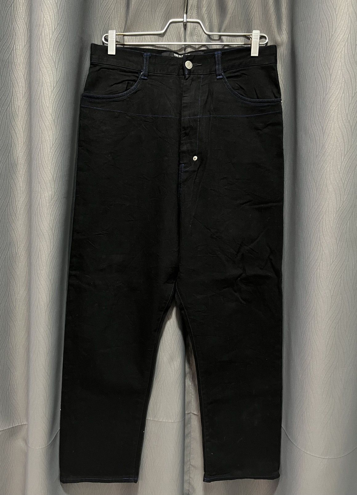 CABANE de ZUCCa Zucca Black Denim Pants Buckle Back Size US 30 / EU 46 - 1 Thumbnail