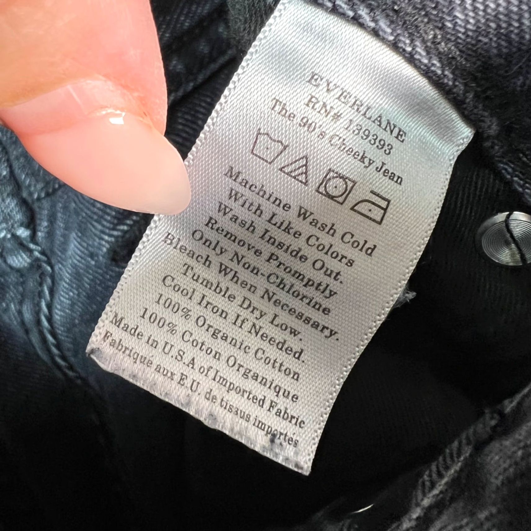 Everlane Everlane 90s Jeans Womens Size 27 Regular Organic Cotton Straight-Leg Denim Gray 5-Pocket 28in Inseam Button Rise High Vintage No Women Size 27" / US 4 / IT 40 - 4 Thumbnail