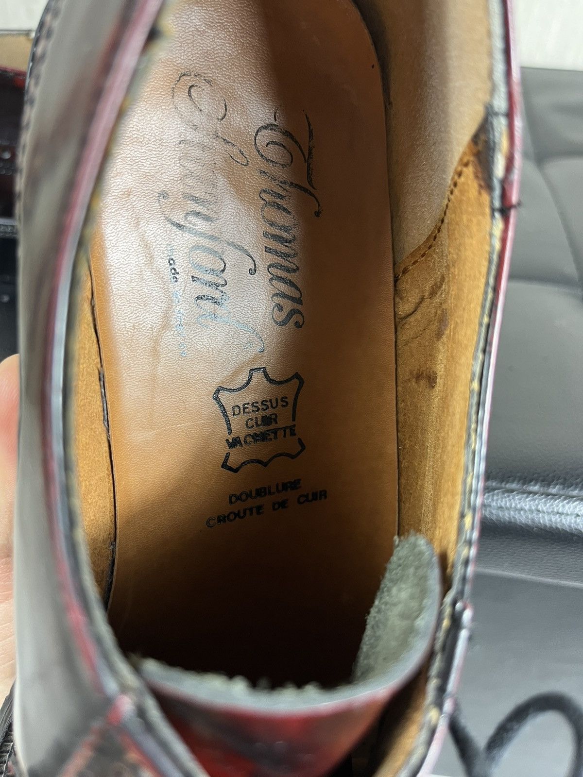 Leather × Vintage Vintage Thomas Stanford leather wine classic loafers shoes Size US 10 / EU 43 - 20 Thumbnail