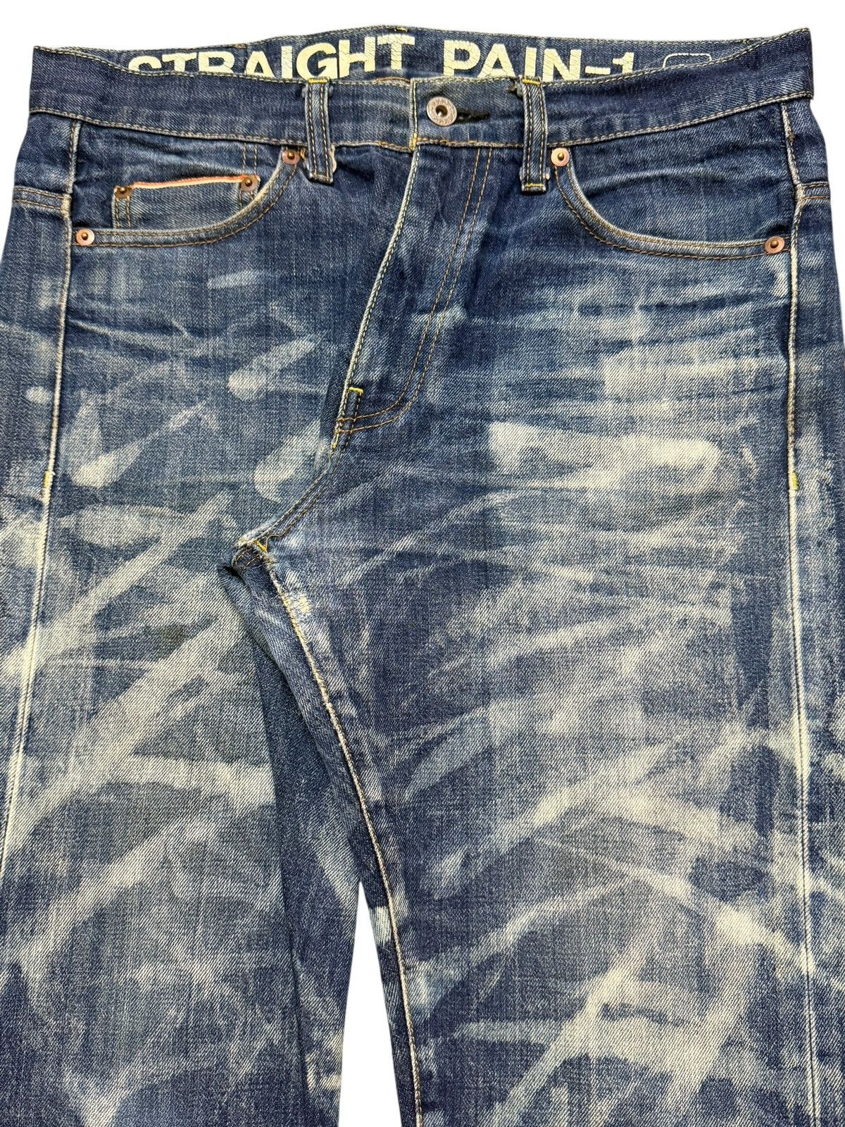 Vintage Covernat Selvedge Faded Wash Clawmark Whisker Loose