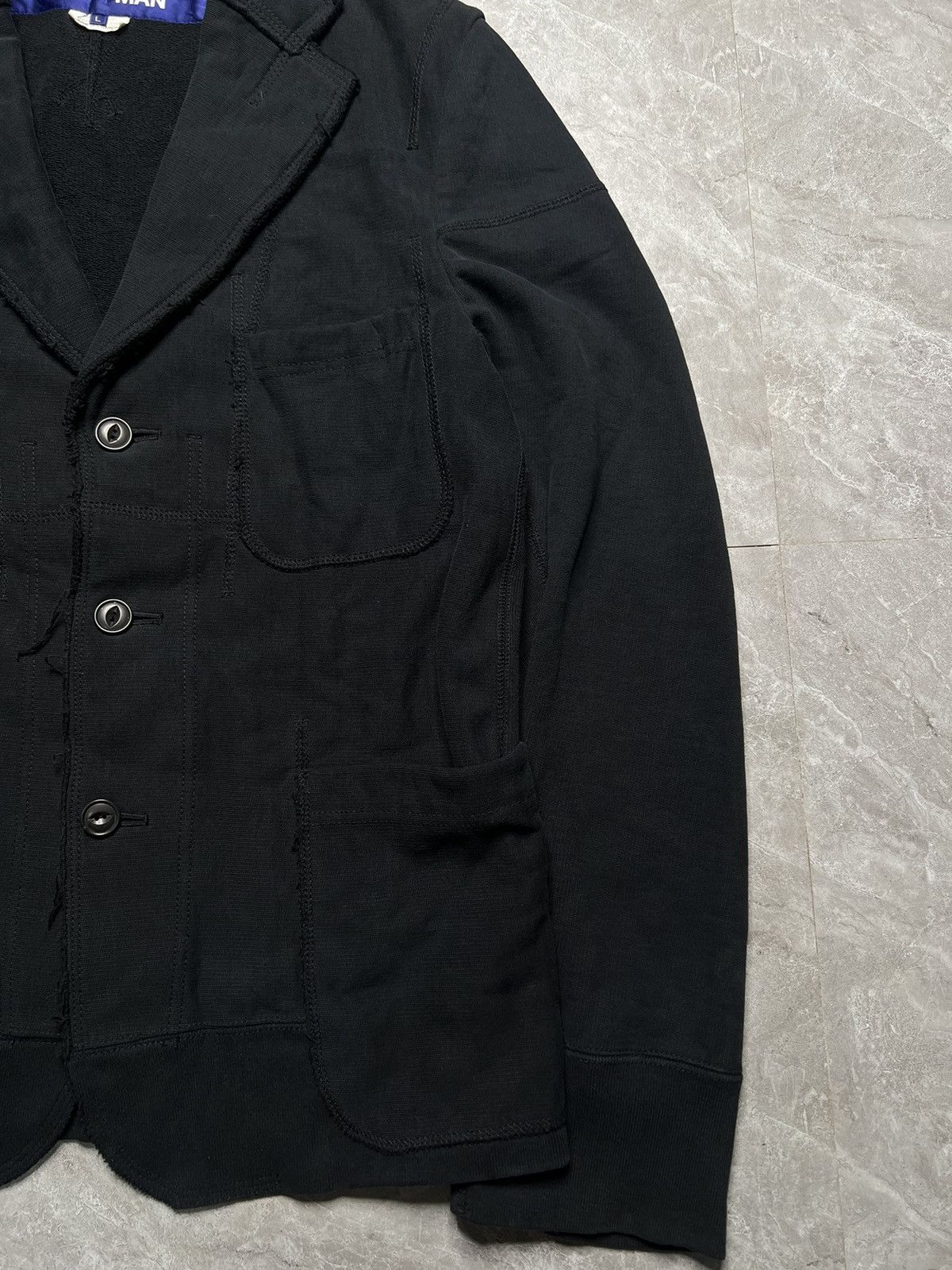Junya Watanabe Junya Watanabe A/W 08 Reconstructed Distressed Cotton Blazer Size US L / EU 52-54 / 3 - 4 Thumbnail