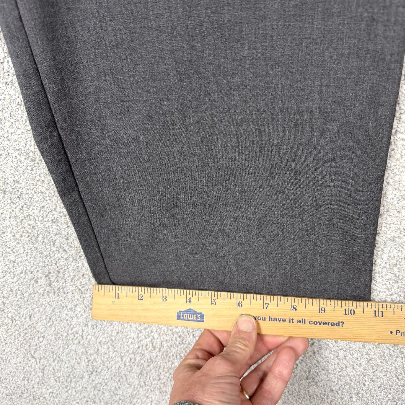 Vintage Chico's Dress Pants Womens 3 Gray Straight Leg Twill Stretch Office Career Chic Size 26" / US 2 / IT 38 - 3 Thumbnail