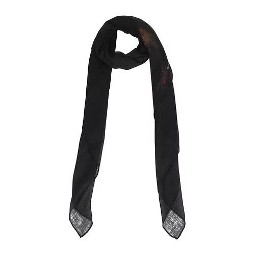 ob1o1e0324 Size-OS Scarves in Black/Multicolor