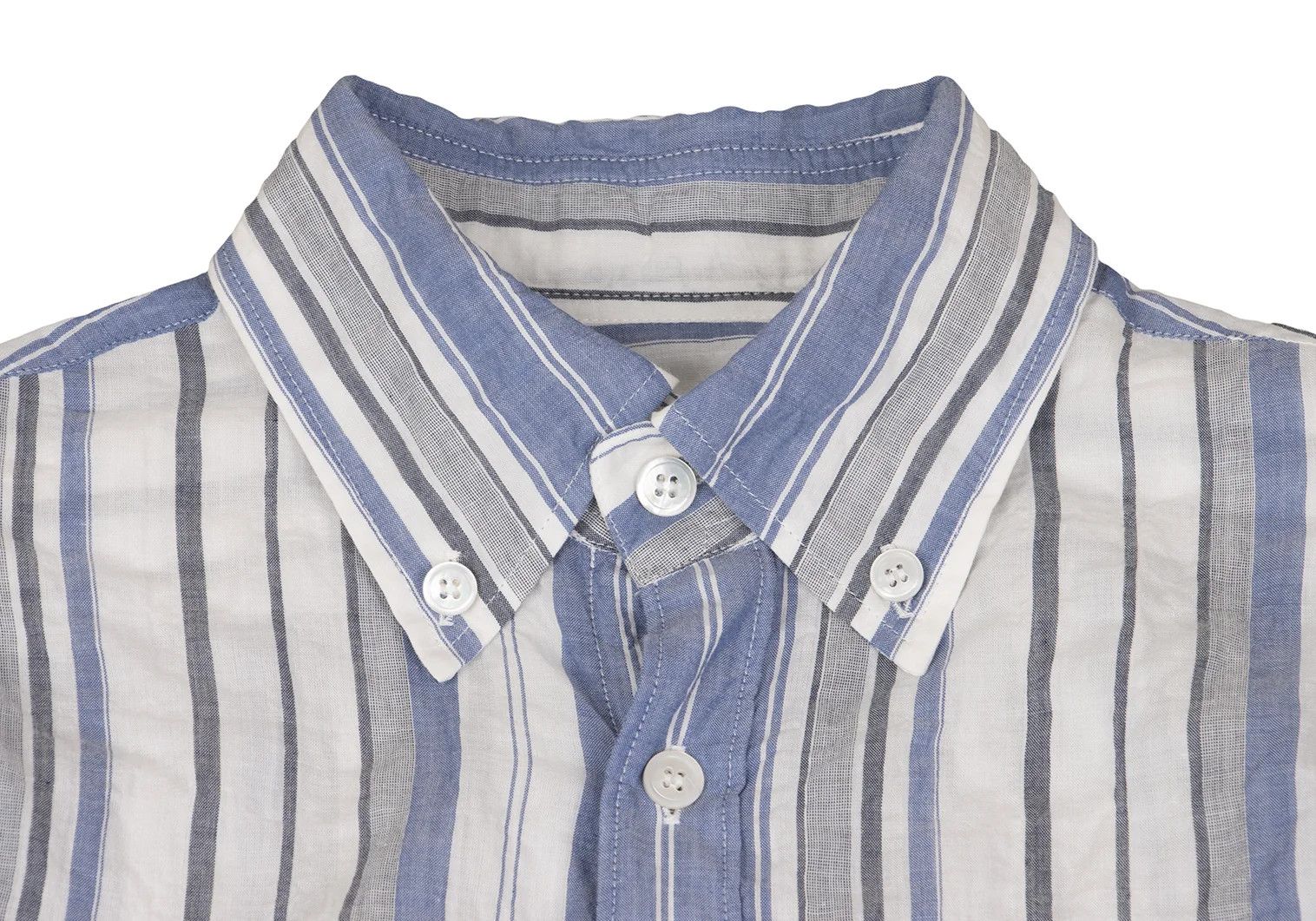 Yohji Yamamoto Yohji Yamamoto Striped Button-Down Shirt Size US M / EU 48-50 / 2 - 3 Thumbnail
