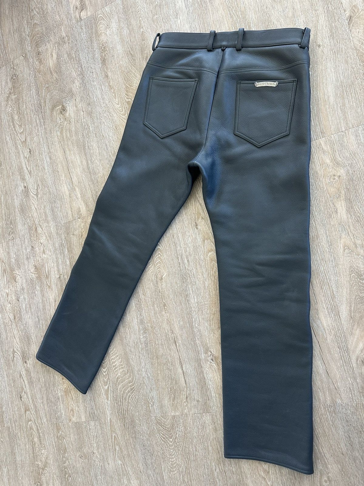 Chrome Hearts Black leather Chrome Heart pants Size US 32 / EU 48 - 7 Thumbnail