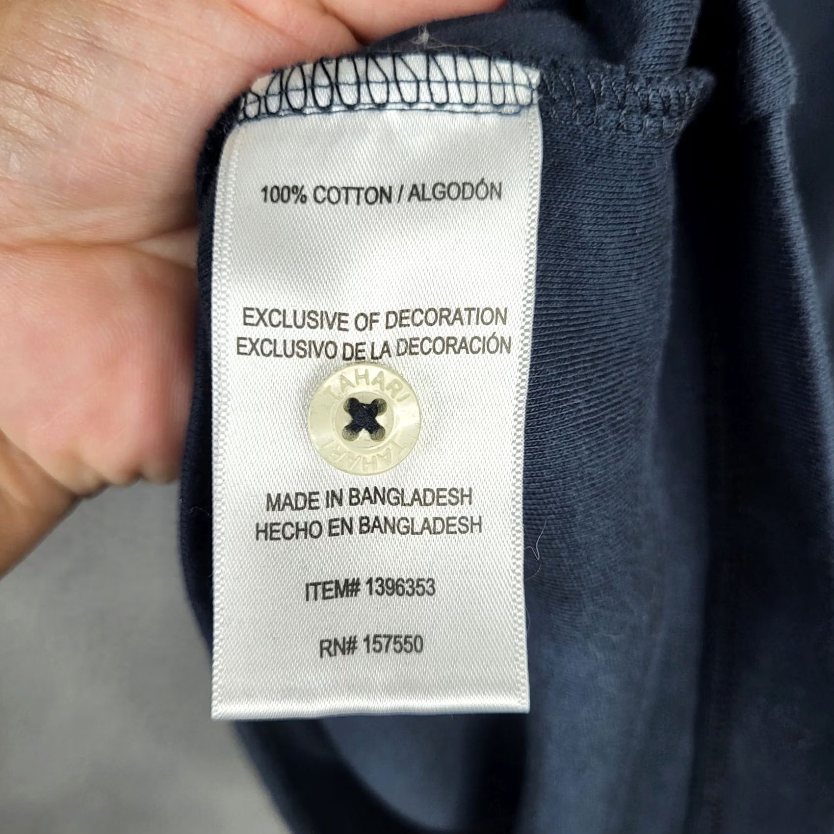 Vintage Tahari Mens Polo Shirt M Navy Blue 100% Cotton Collared Pullover Short Sleeve Casual Size US M / EU 48-50 / 2 - 3 Thumbnail