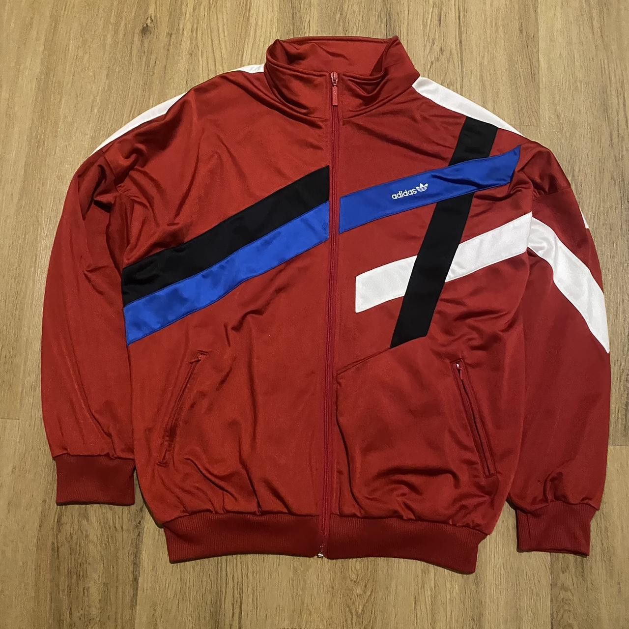 Adidas Adidas Originals red, blue, white, and black track Size US L / EU 52-54 / 3 - 1 Thumbnail