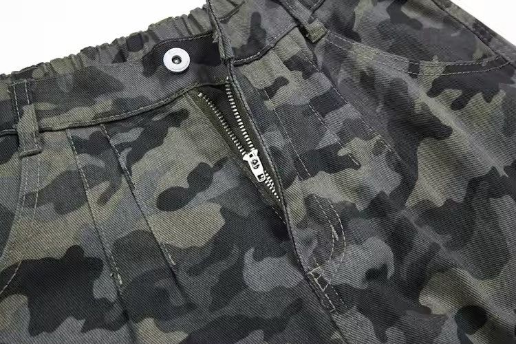 Jean Camouflage Cargo Streetwear Loose Shorts Size US 28 / EU 44 - 4 Thumbnail