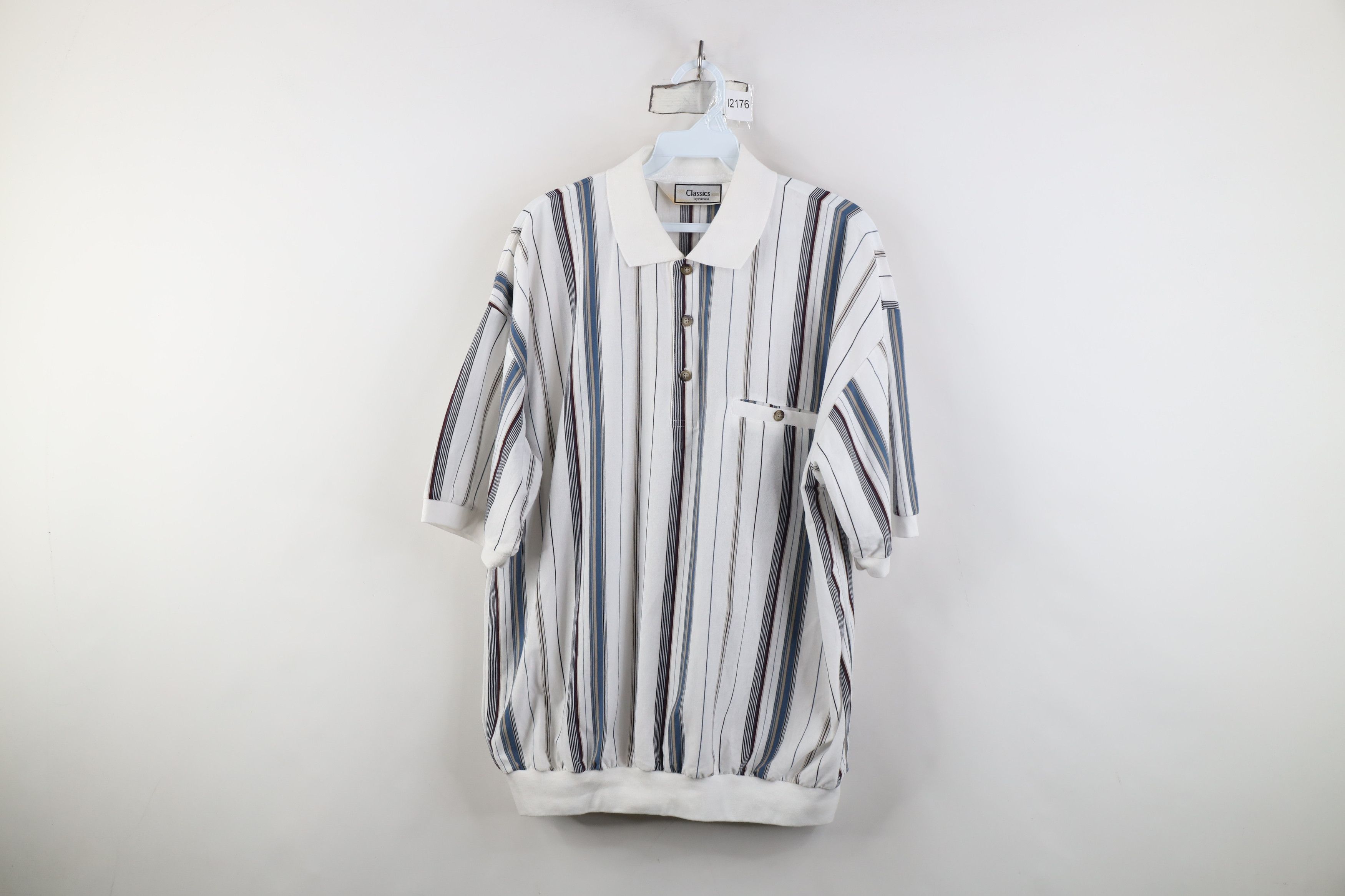 Vintage Vintage 90s Streetwear Block Pullover Golf Polo Shirt Mob Size US XL / EU 56 / 4 - 1 Thumbnail
