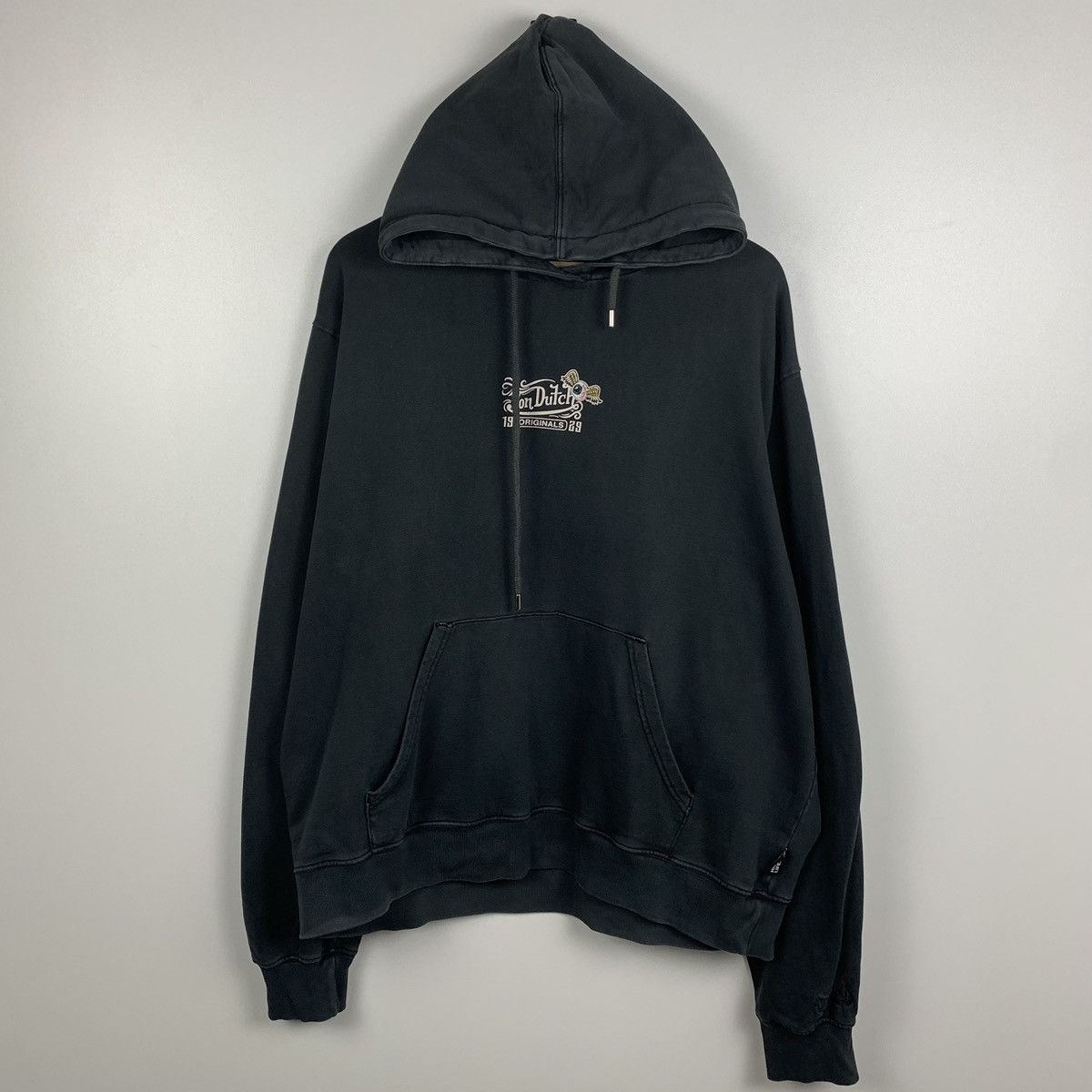 Von Dutch Y2K Von Dutch Washed Gray Hoodie Big Logo XL Size US XL / EU 56 / 4 - 3 Thumbnail