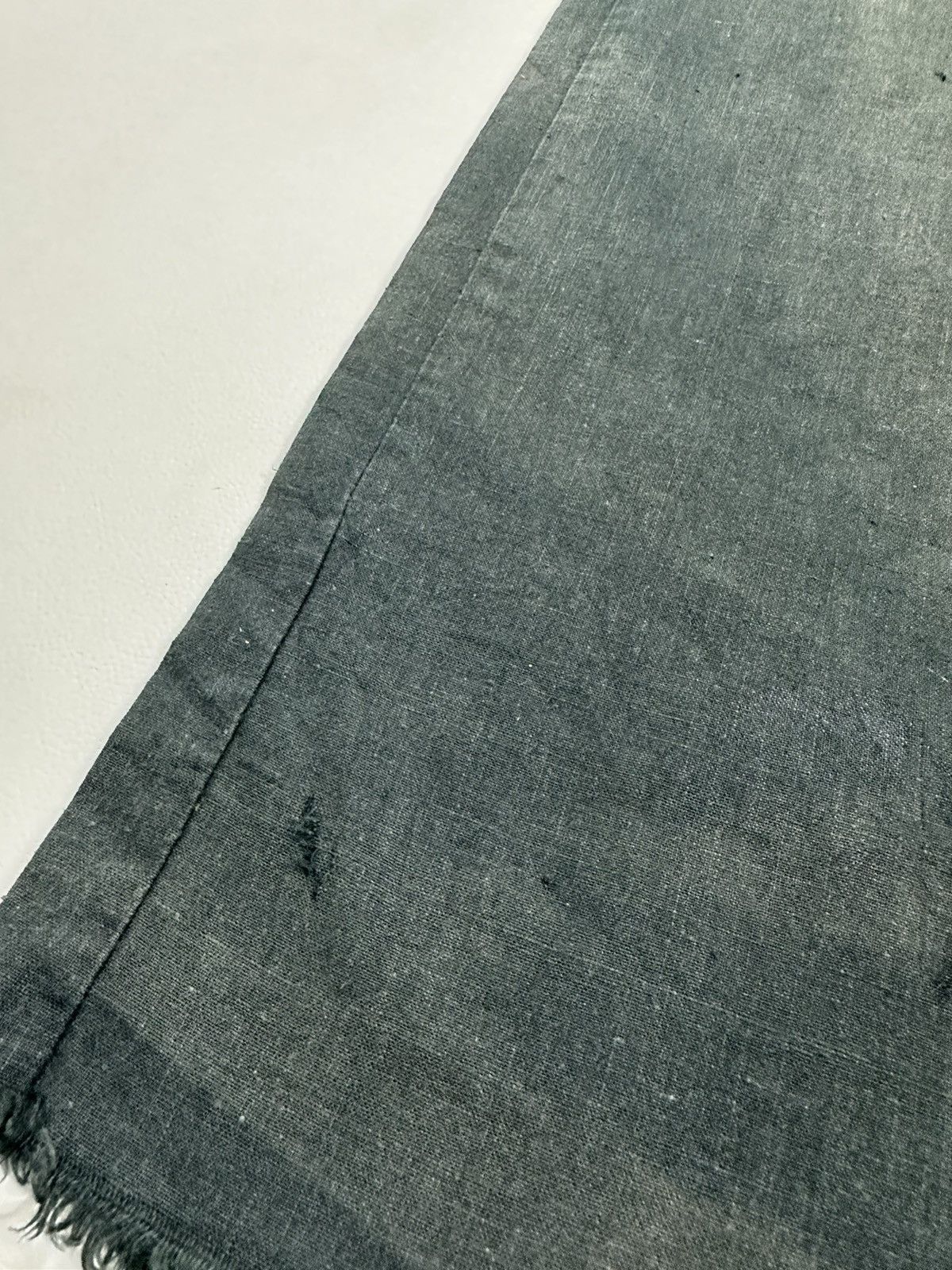 Japanese Brand Goa Faded Flare Low rise drawstring waist Hairy Hem Pants Size US 29 - 4 Thumbnail